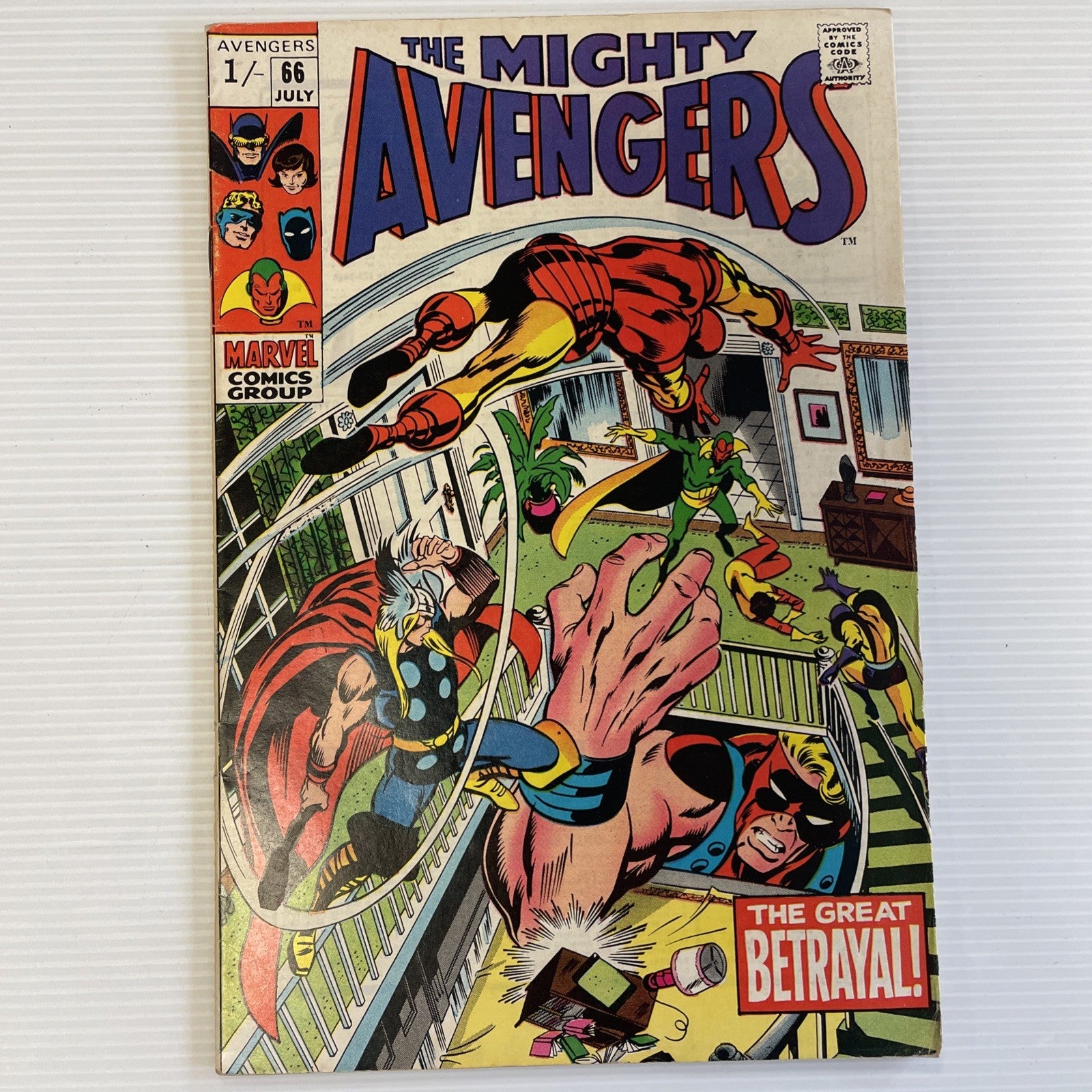 The Mighty Avengers #66 1969 FN- 1st Appearance of Ultron-6 Adamantium Pence0