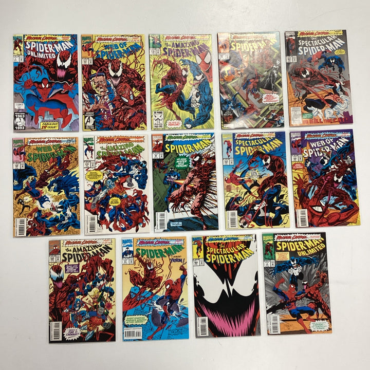 Spider-man Maximum Carnage #1-14 1993 Complete Set High Grade *See Description0