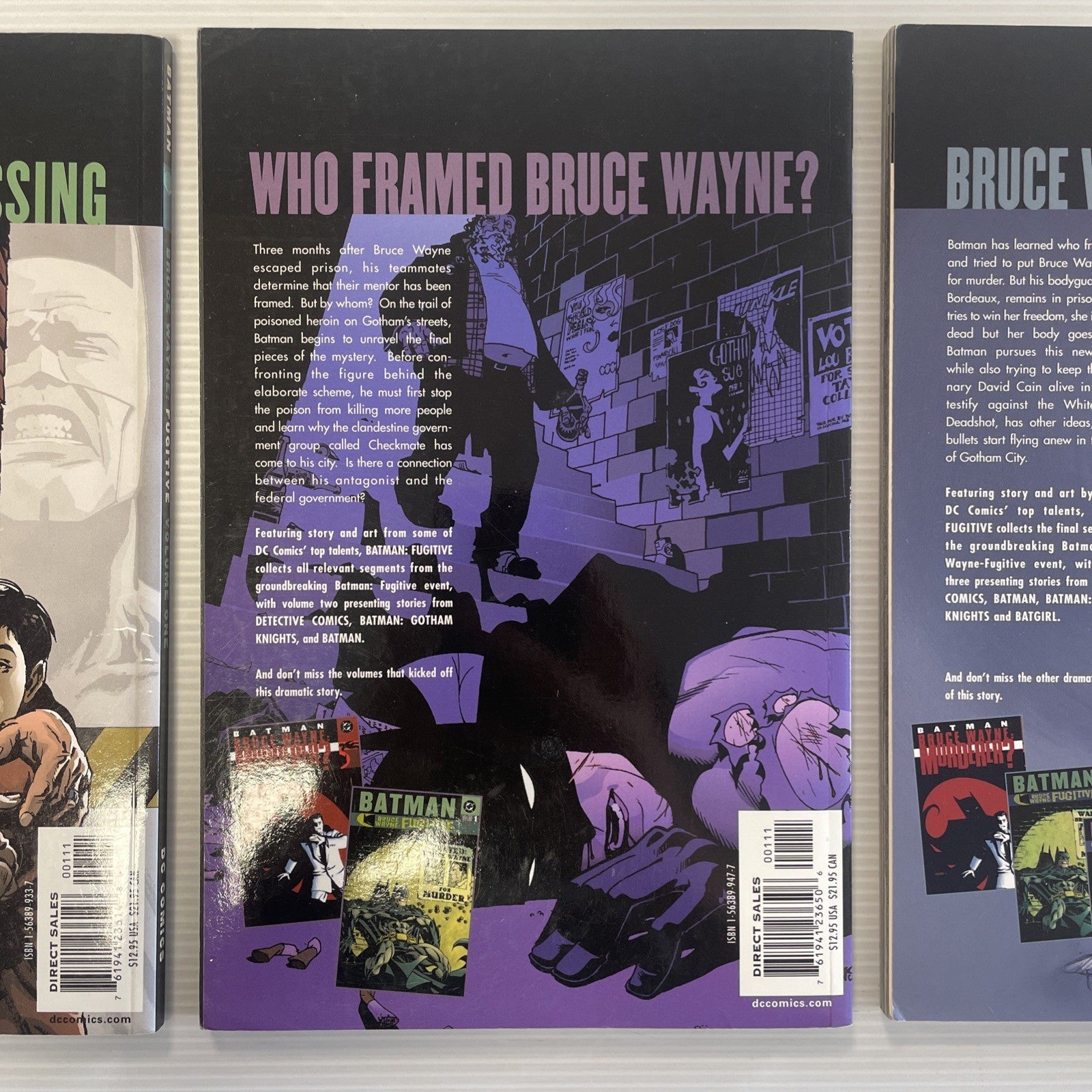 Batman: Fugitive Vol. 1-3 2002 TPB Trade Paperback Graphic Novel Set Complete Se7
