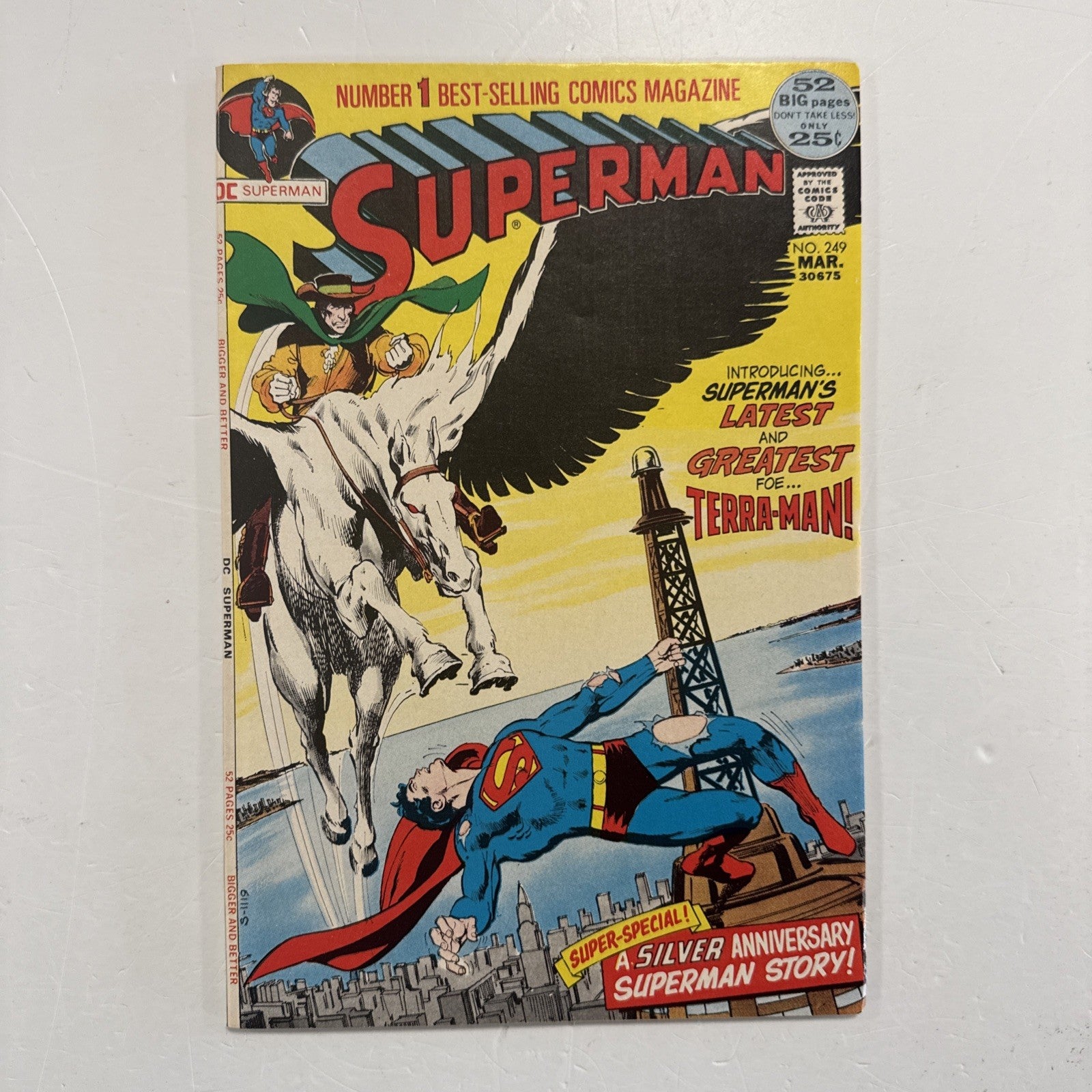 Superman #249 1972 VF- 1st Terra-Man Neal Adams Cover0