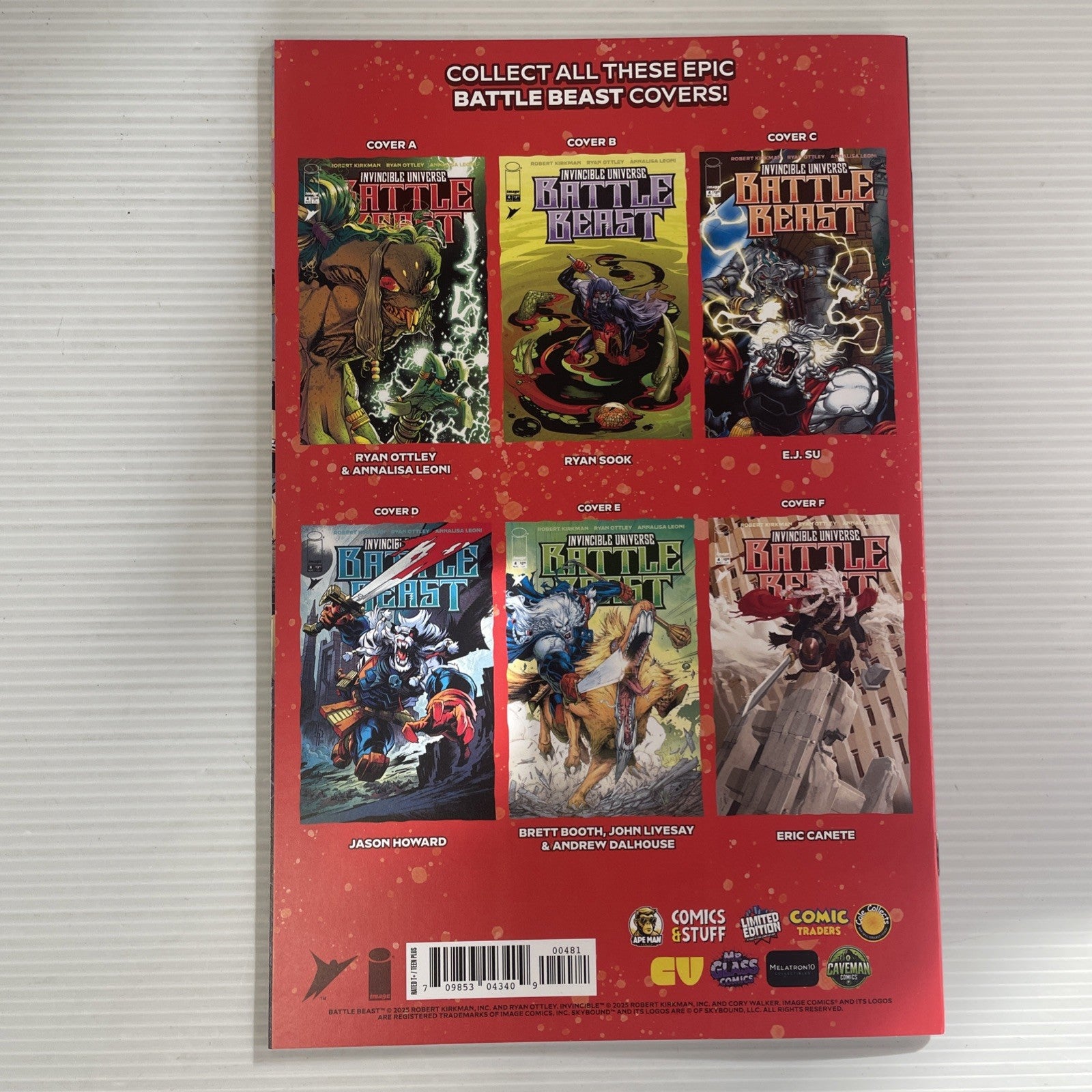 Invincible Universe Battle Beast #4 2025 NM Kevin Tolibao Whatnot Exclusive Virg4