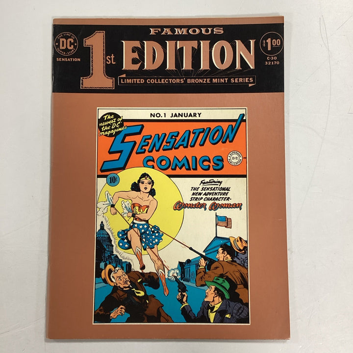 Famous 1st Edition Sensation Comics Limited Collectors Bronze Mint Series 19740