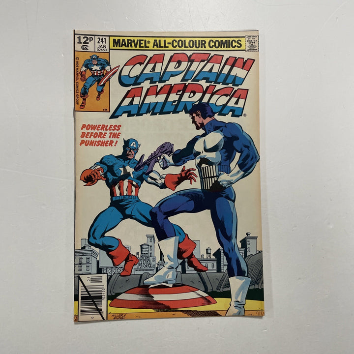 Captain America #241 1980 FN/VF Classic Frank Miller Punisher Cover Pence Copy0