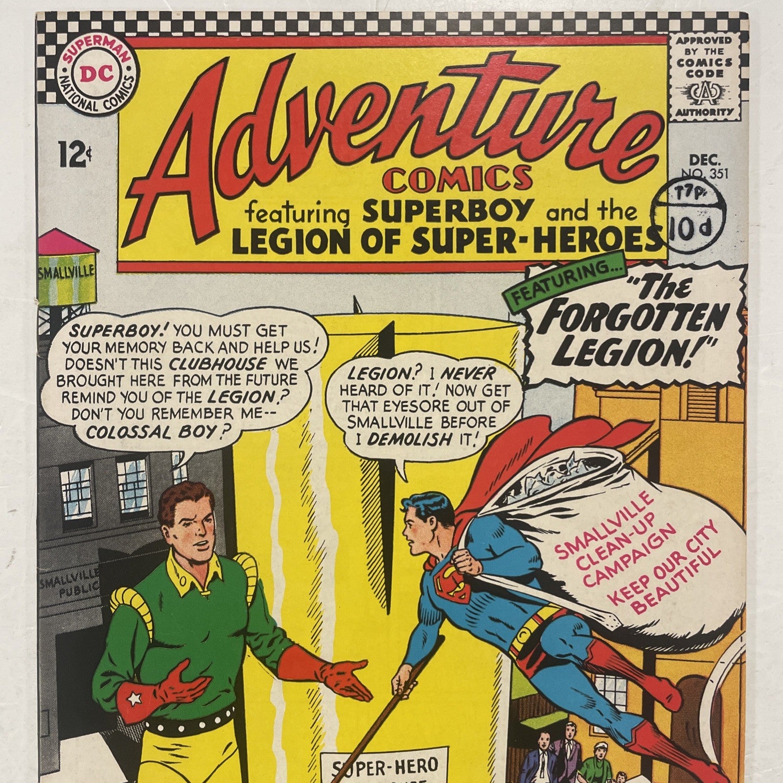 Adventure Comics #351 1966 FN/VF Pence Stamp1