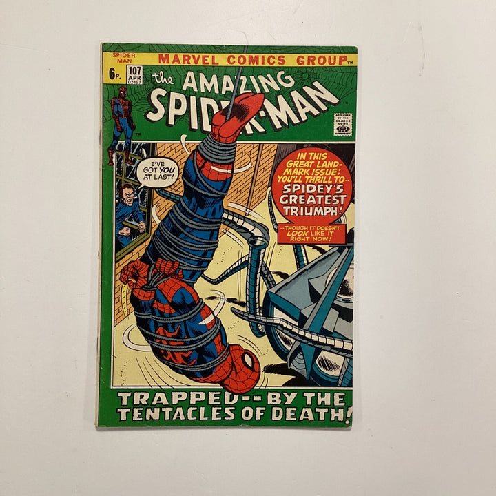 The Amazing Spider-man #107 1972 VG/FN Pence Copy0