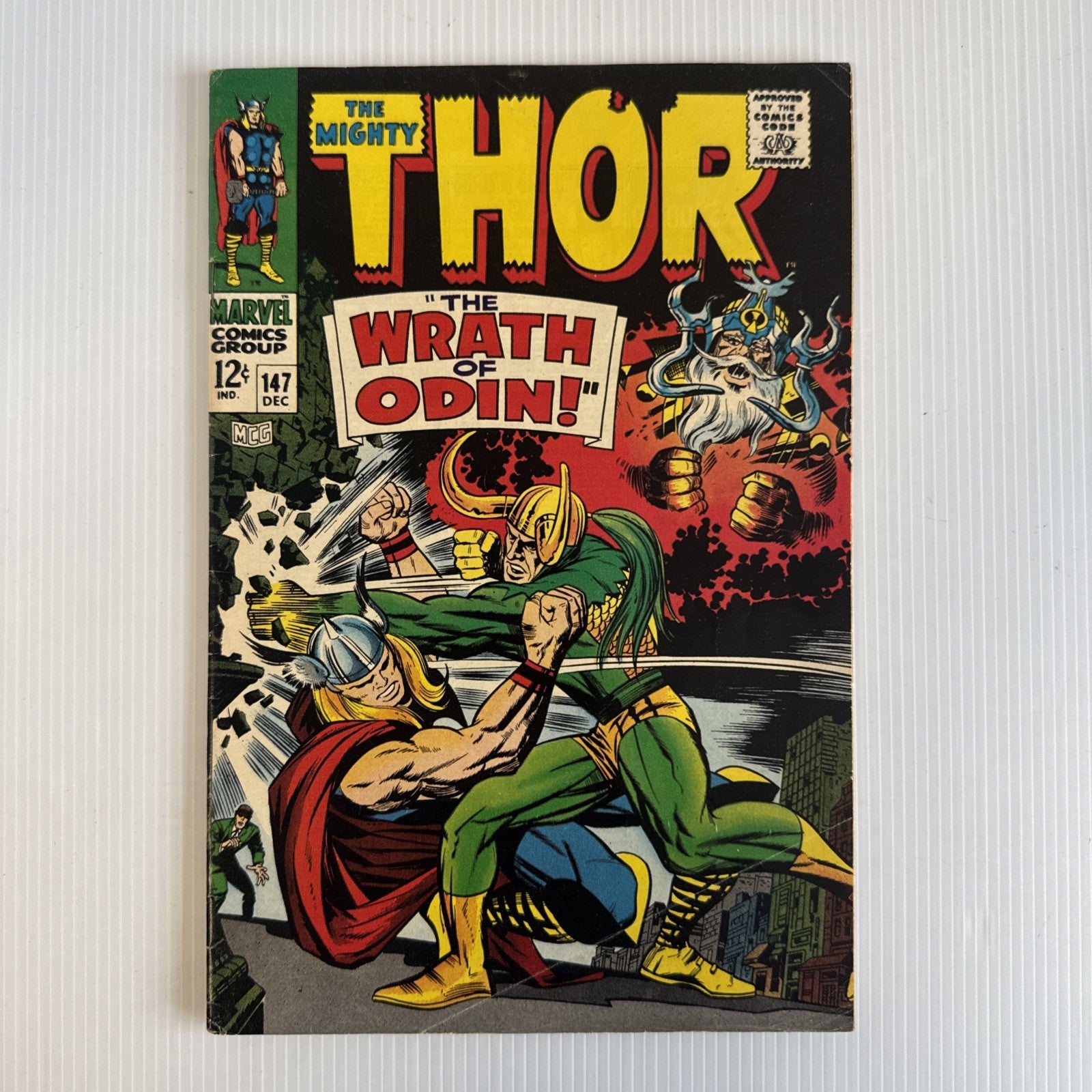 The Mighty Thor #147 1967 VG+ Origin of Inhumans **Manufactured with one staple0
