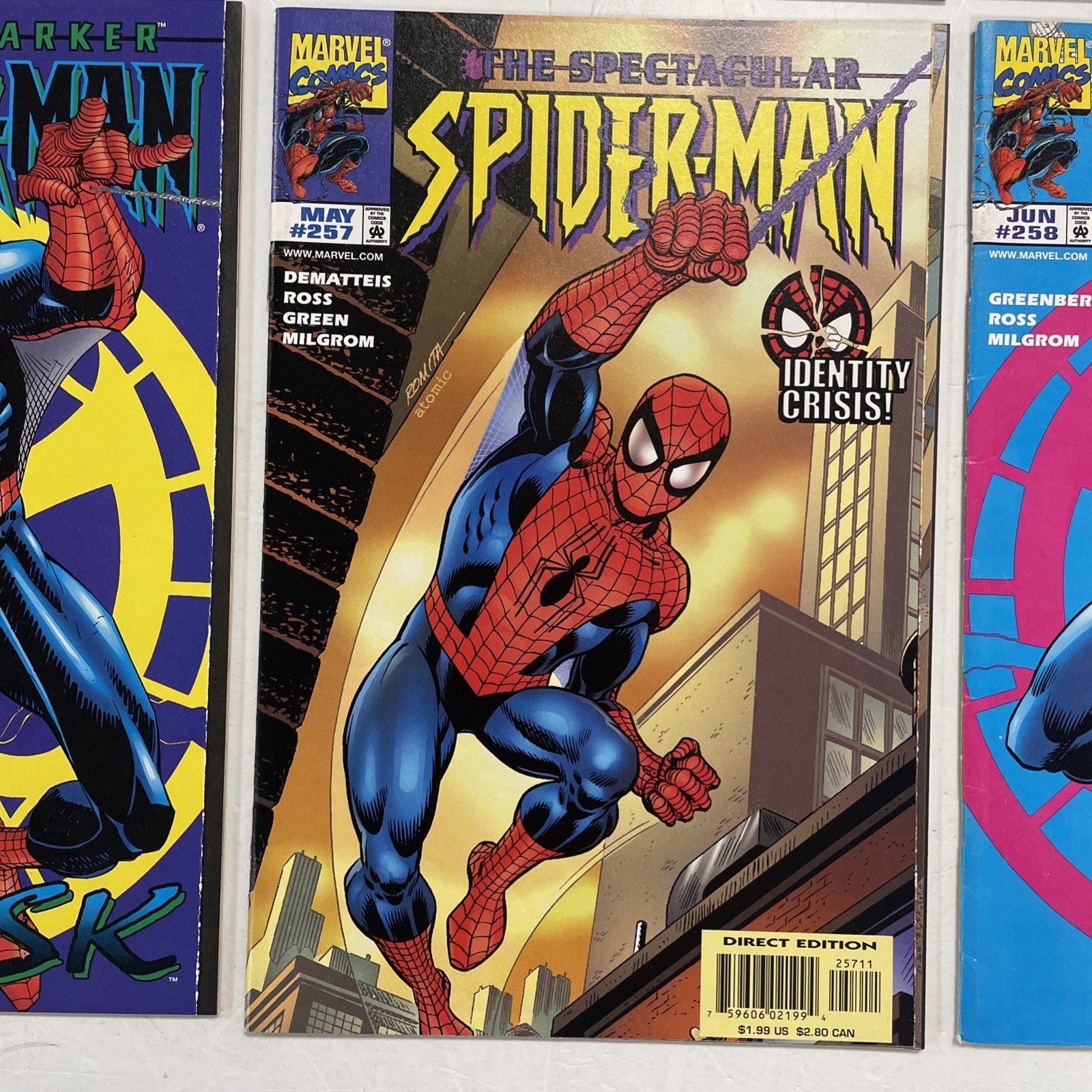 Spider-Man: Identity Crisis #1-8 1998 Complete Set Mixed Grades7