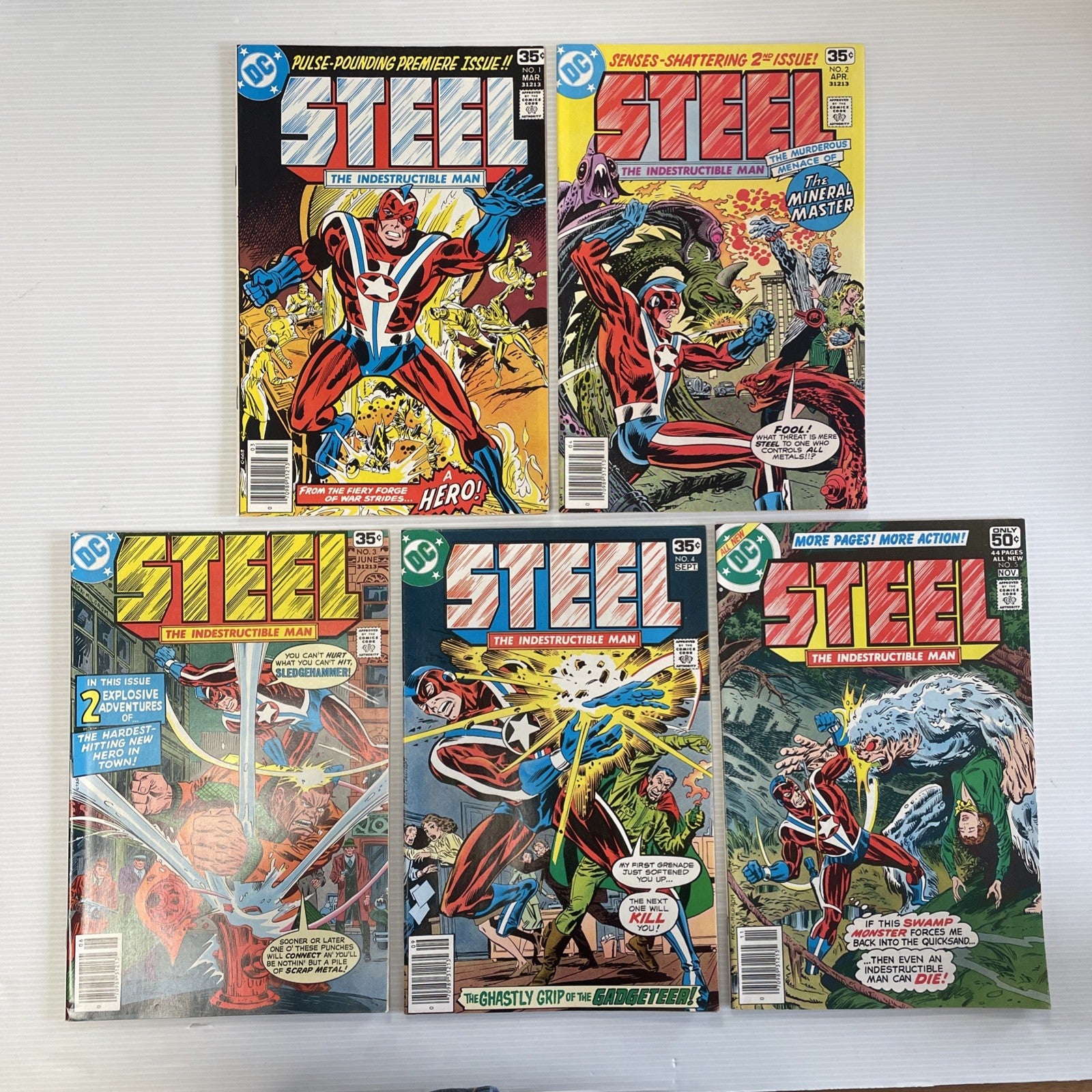Steel The Indestructible Man #1-5 1978 VF/NM0