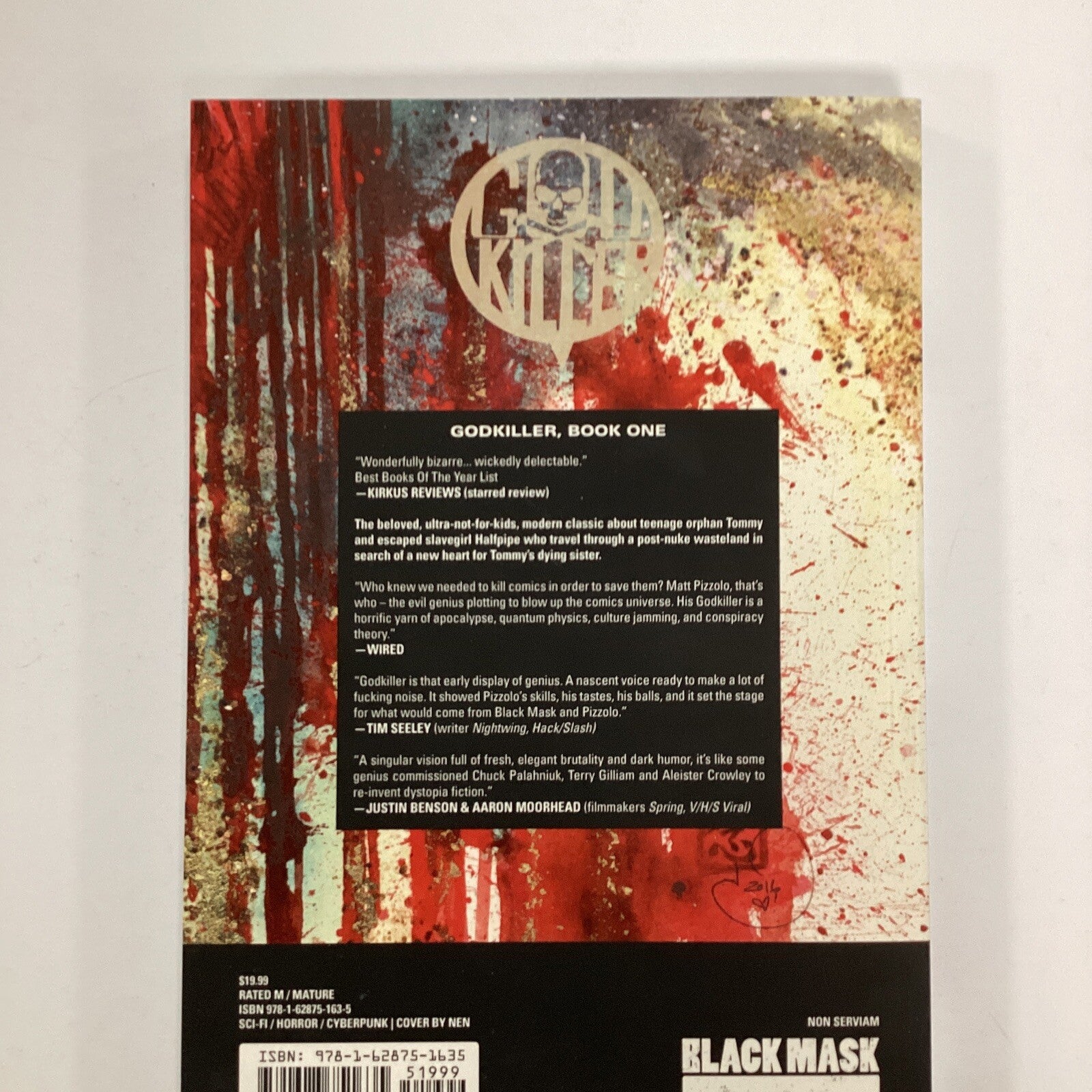 Godkiller Walk Among Us Book 1 2016 1st print Black Mask Pizzolo5