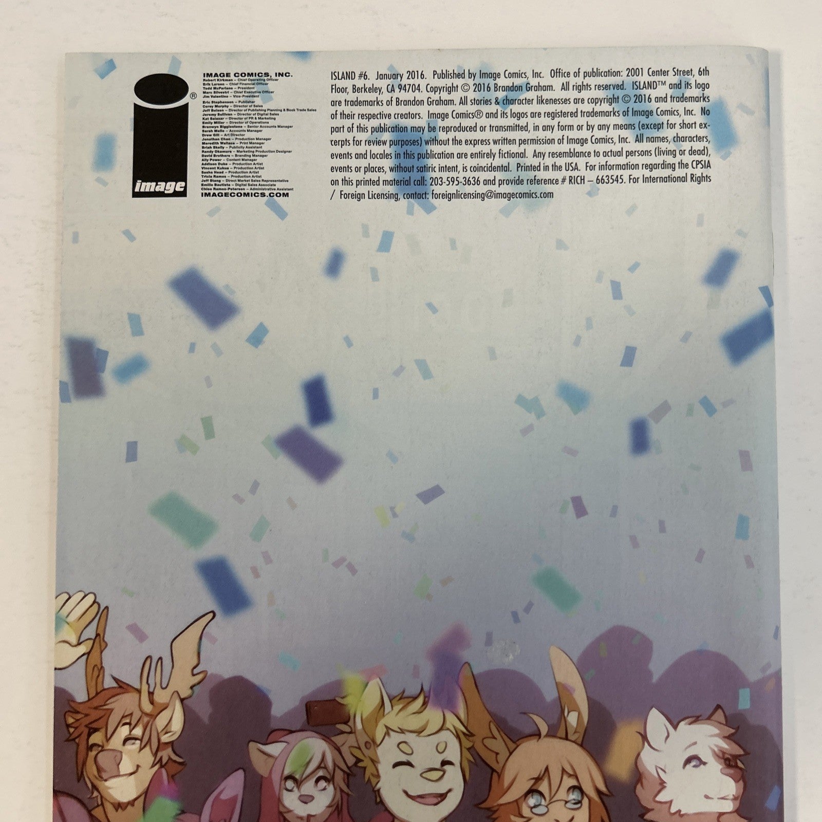 Island #6 2016 FN/VF Image Comics Brandon Graham Gay Pride Furry Storyline7