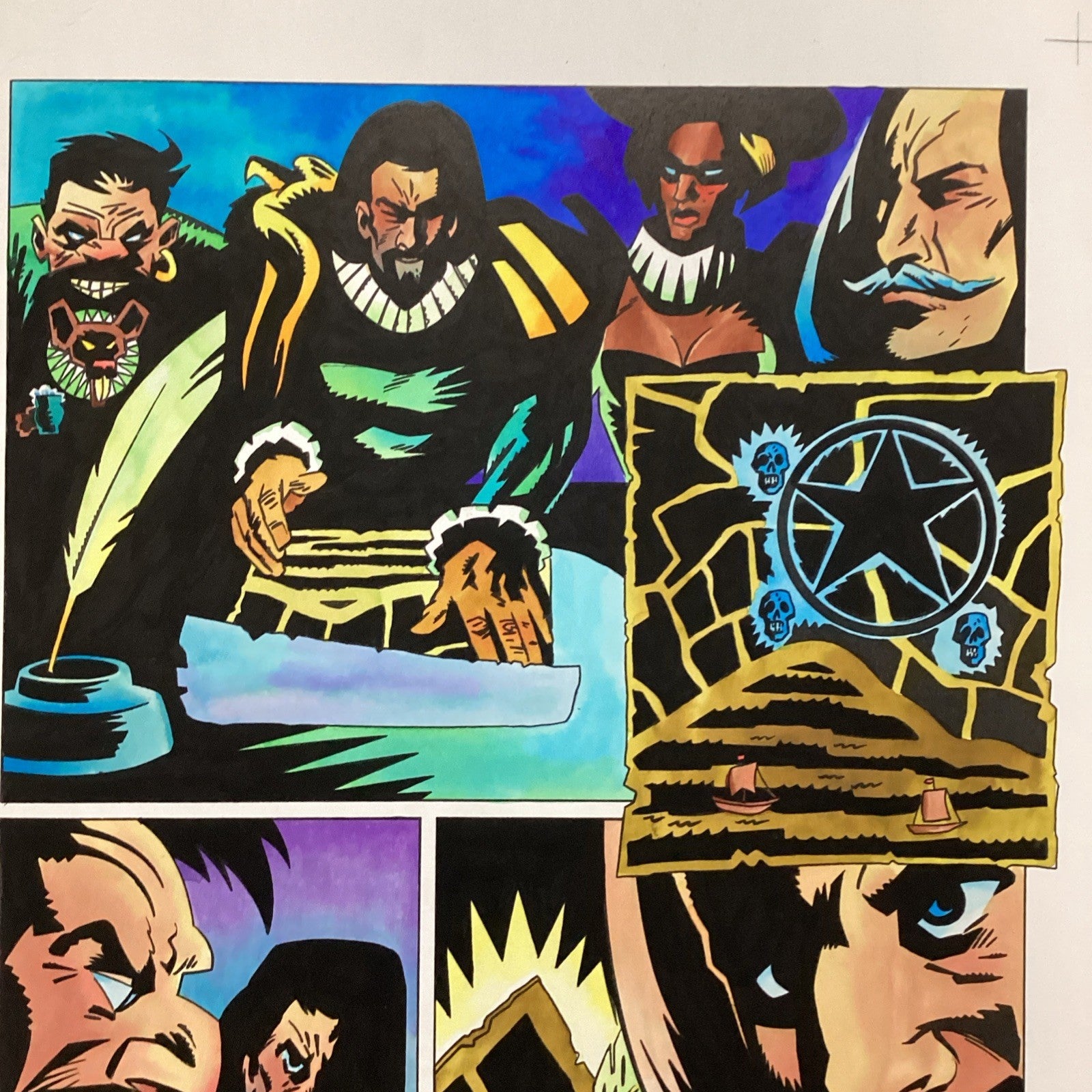 Original Colours Artwork Judge Dredd Megazine #10 Page 37 1995 by Peter B. Smith7