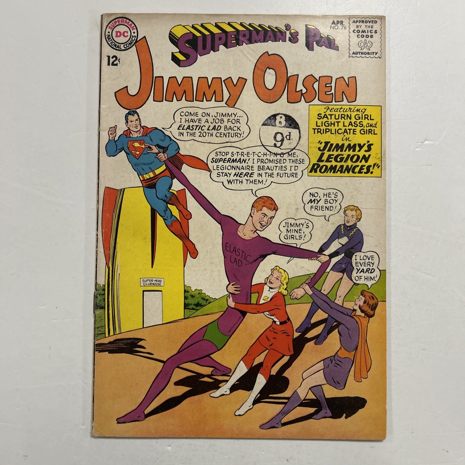 Superman's Pal Jimmy Olsen #76 1964 VG+ Pence Stamp0