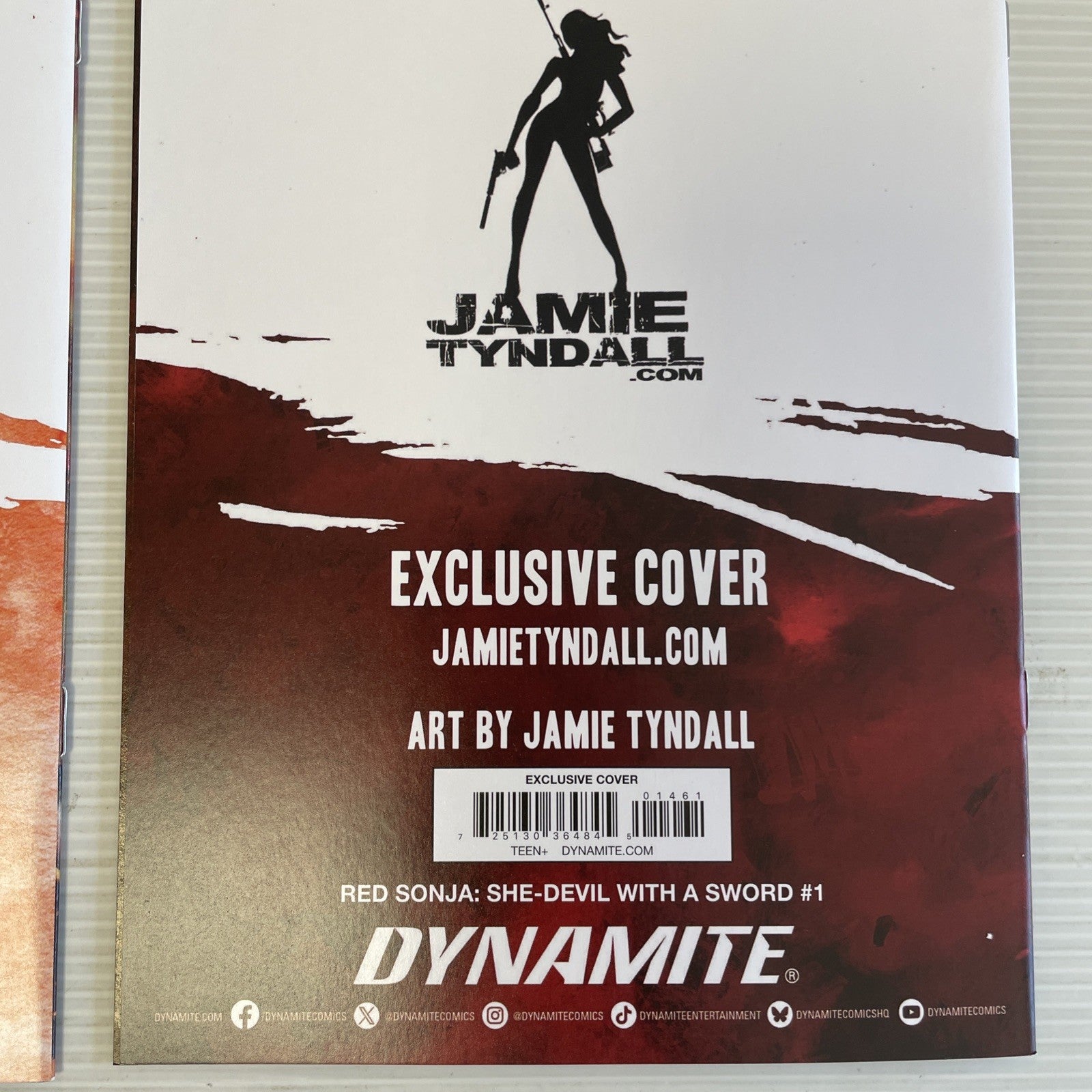 Red Sonja Vampirella #1 #2 2022 NM 616 Jamie Tyndall Virgin Connecting Smoke14