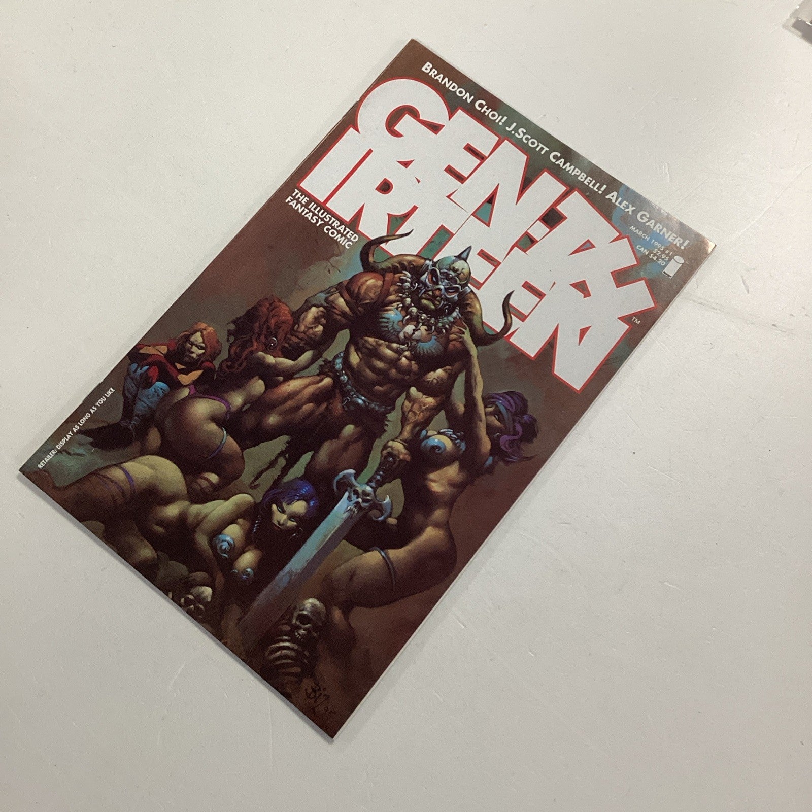 Gen 13 #1 1995 NM- Bisley Heavy Metal Magazine Frazetta Homage Gen Thirteen 1st6