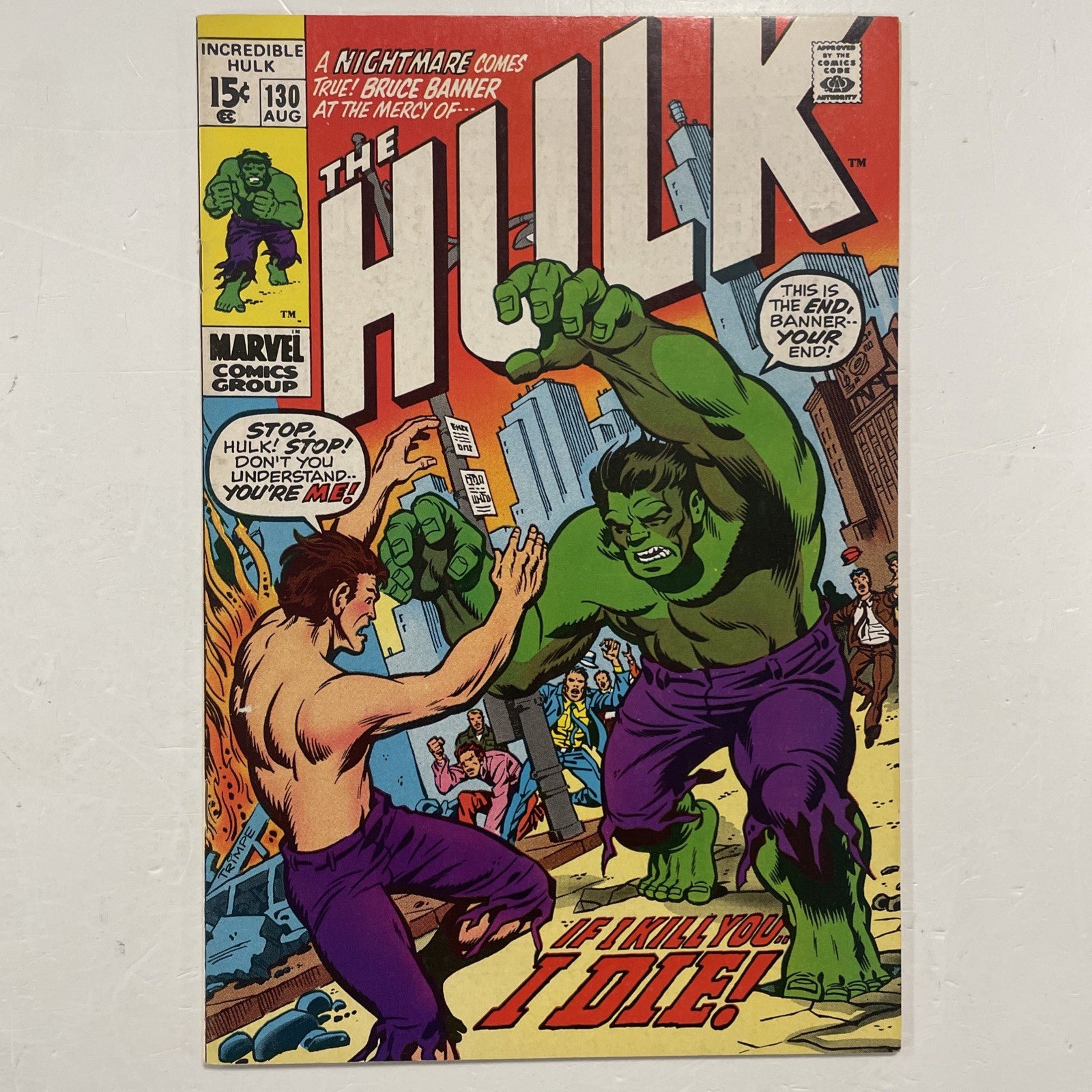 Incredible Hulk #130 1970 FN/VF0