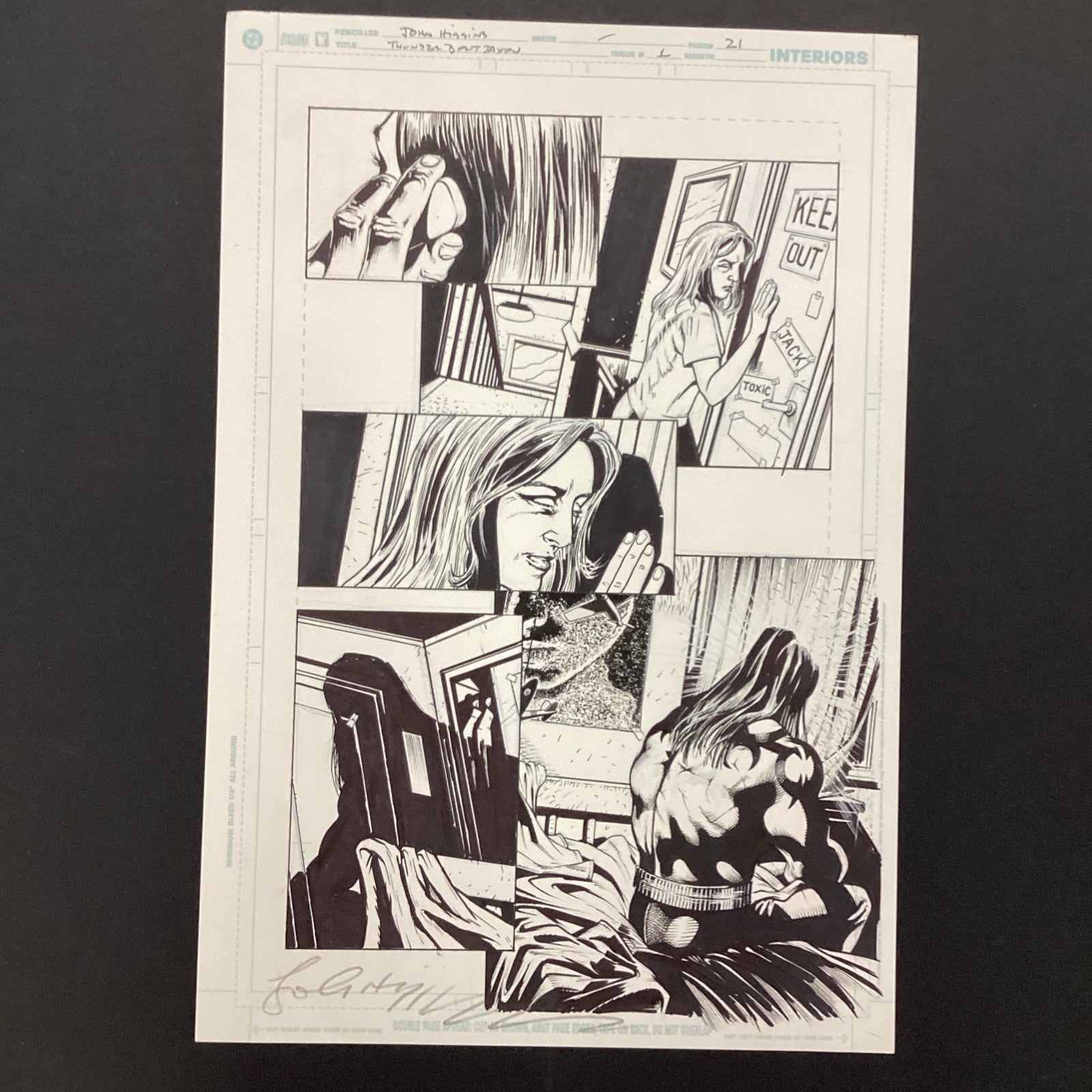 Original Artwork for Thunderbolt Jaxon #1 Page 21 By John Higgins 20060