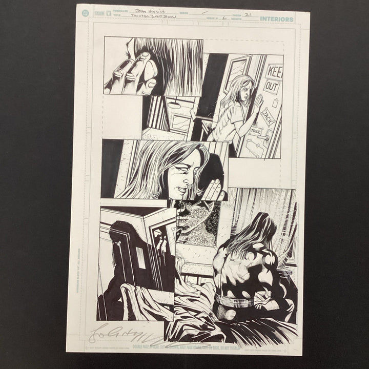 Original Artwork for Thunderbolt Jaxon #1 Page 21 By John Higgins 20060