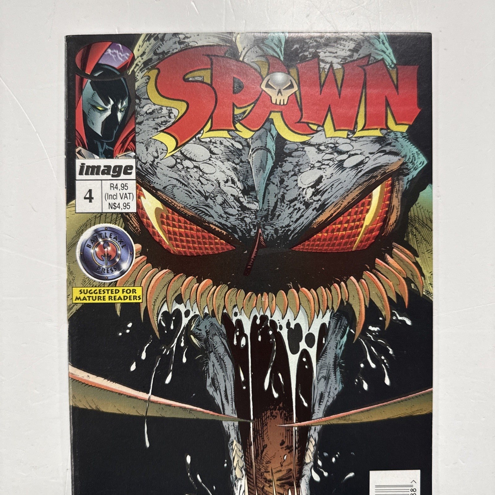 Battleaxe Press Spawn #4 1995 FN+ South African Battleaxe Press Reprint Image1