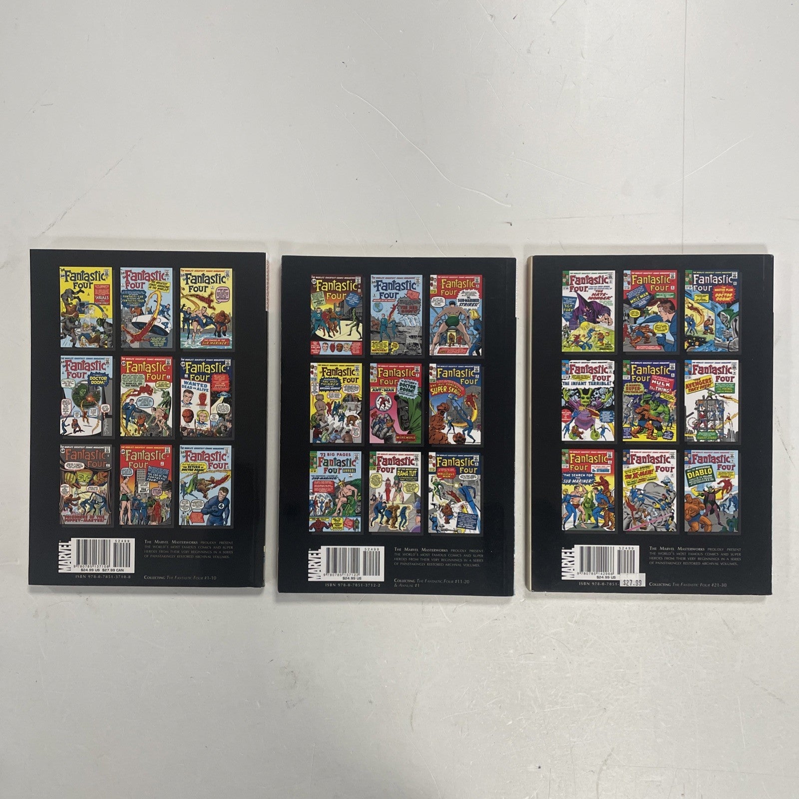 Marvel Masterworks Fantastic Four Vol. 1-3 2011 Reprints 1st 30 issues1