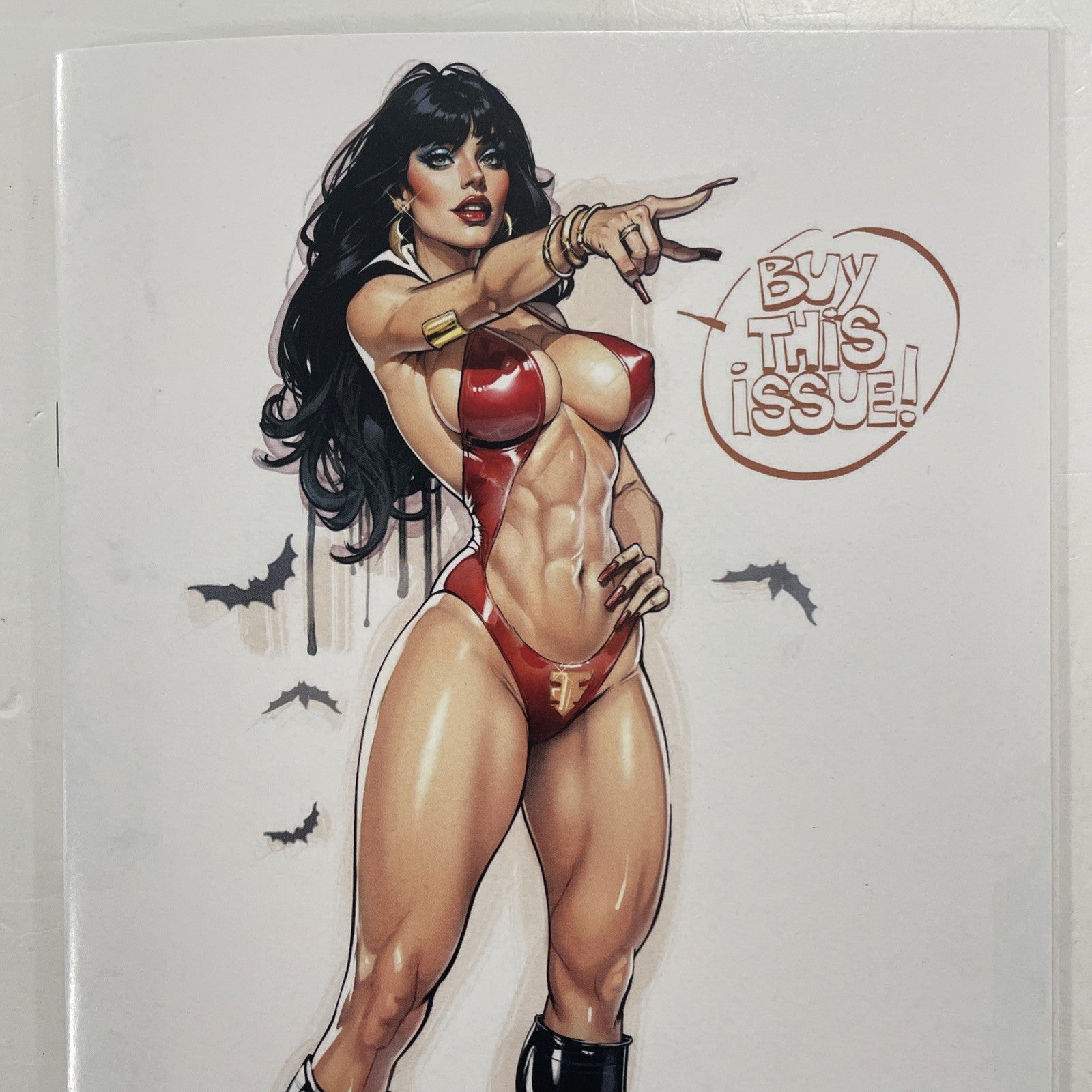Vampirella #1 2025 NM Cedric Poulat White Virgin Variant LTD to 500 Dynamite1