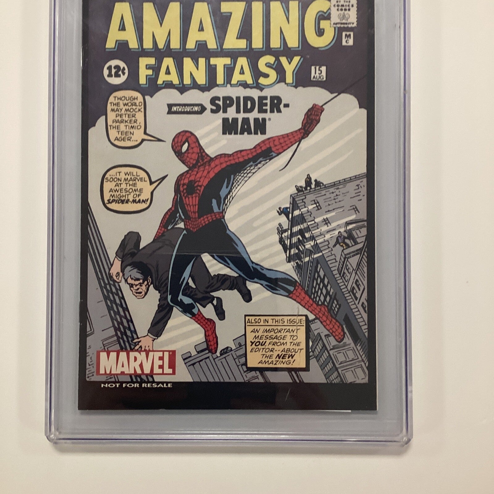 Amazing Fantasy #15 CGC 8.0 2002 Spider-man DVD Box Set Reprint Limited Edition2