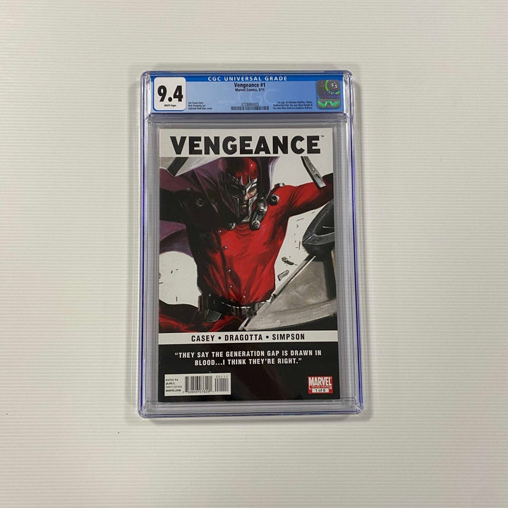 Vengeance #1 CGC 9.4 2011 White Pages 1st appearance Nullifier, Miss America0
