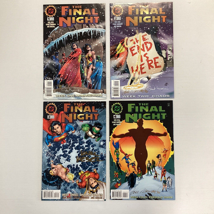 The Final Night #1-4 1996 VF all 4 signed by Kesel, Immonen and Marzan DF CoA