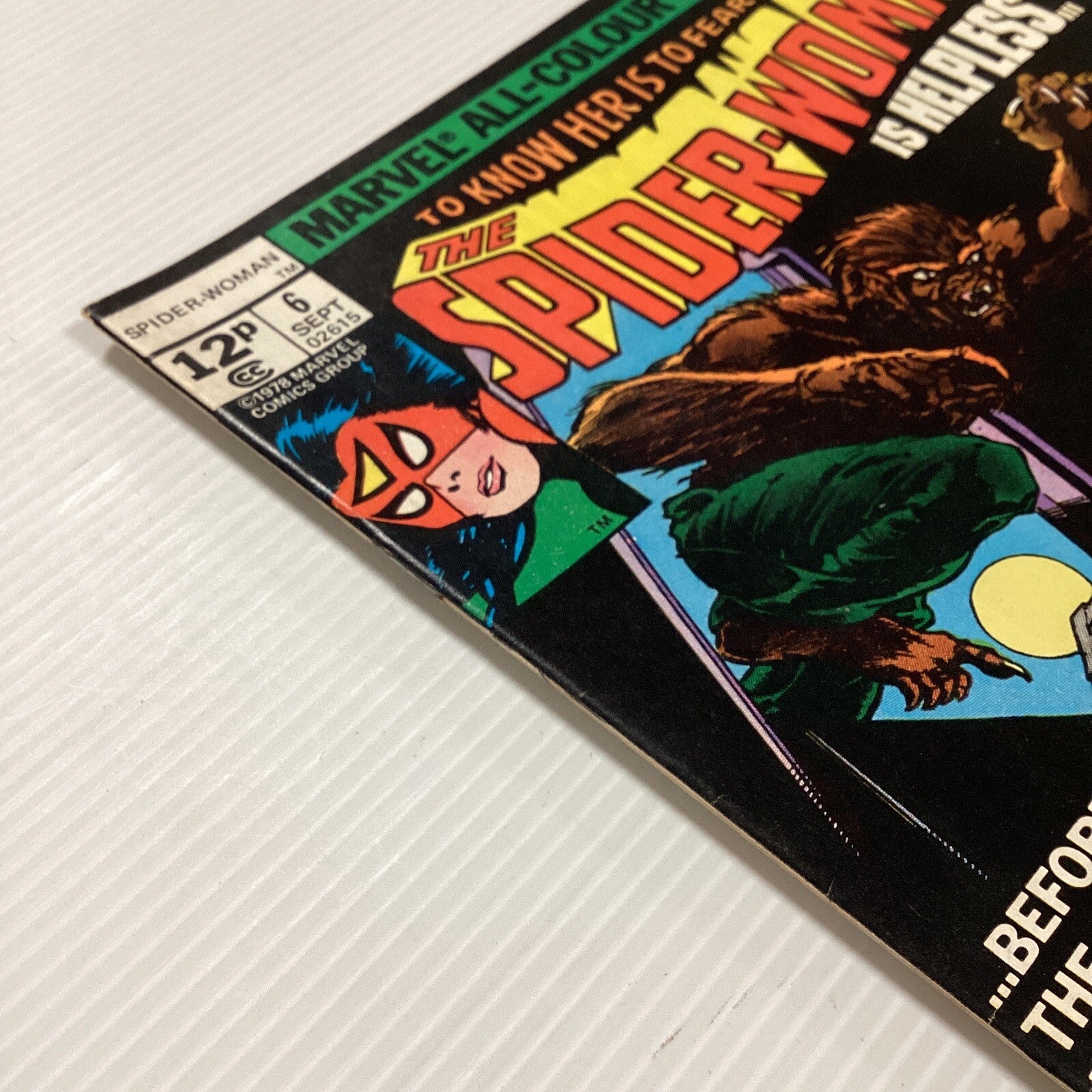 Spider Woman #6 1978 FN/VF Pence Copy4