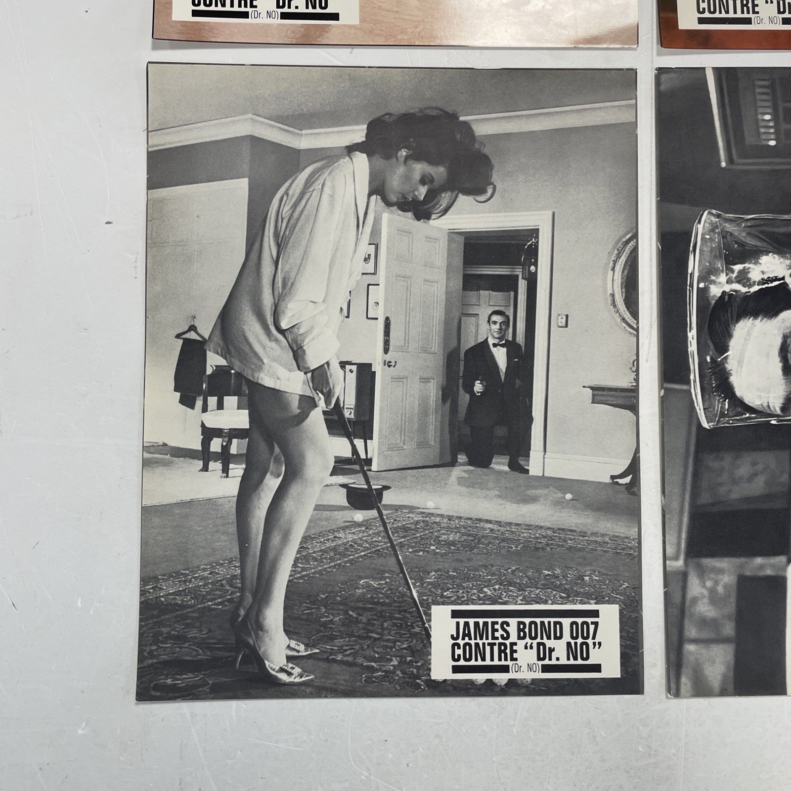 Original French lobby cards for  James Bond 007 Dr. NO. x64