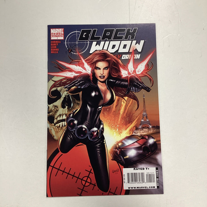Black Widow Deadly Origin #1 2009 VF 1:15 Greg Land Variant0