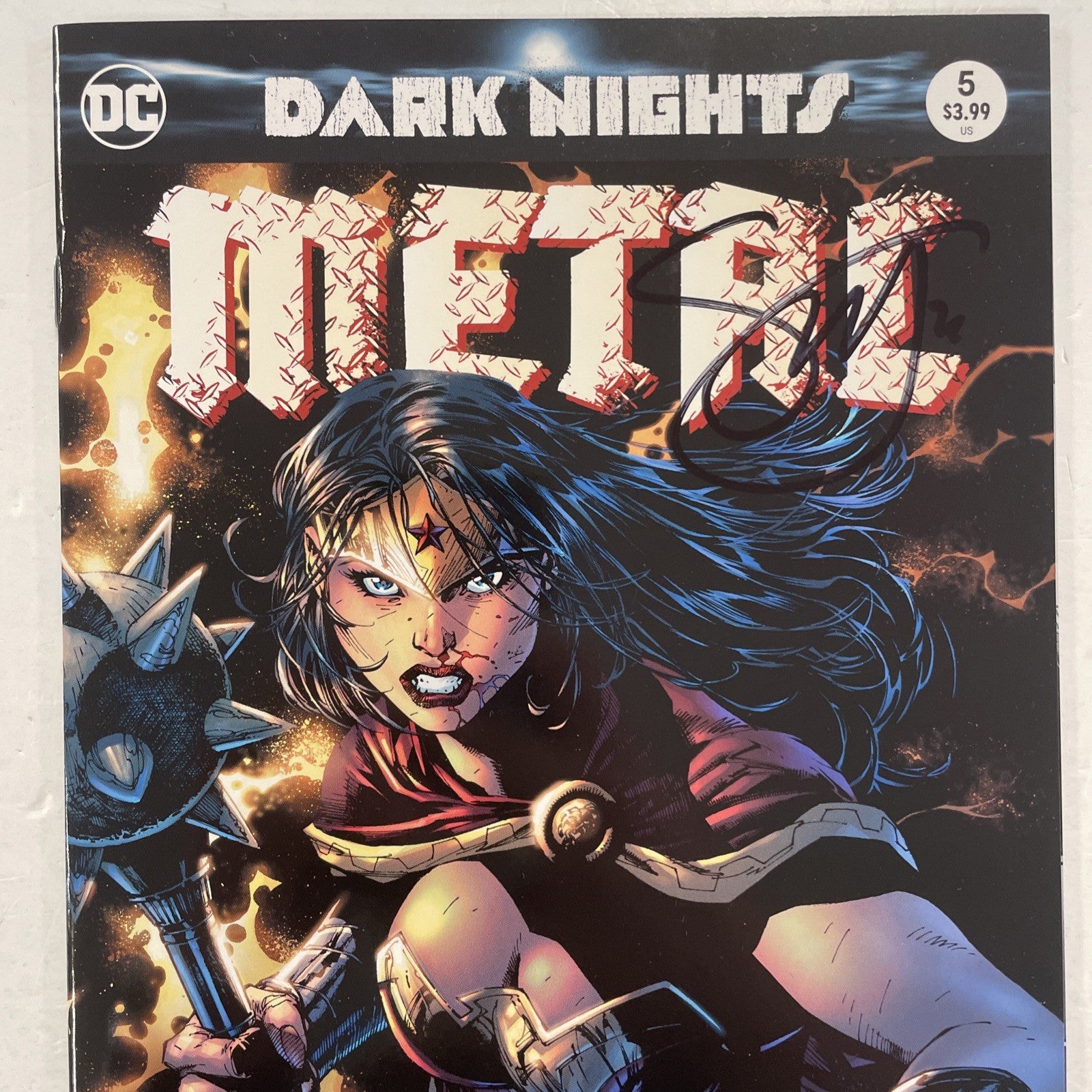Dark Knights Death Metal #5 2018 NM Signed Scott Snyder *signed at Thoughtbubble1