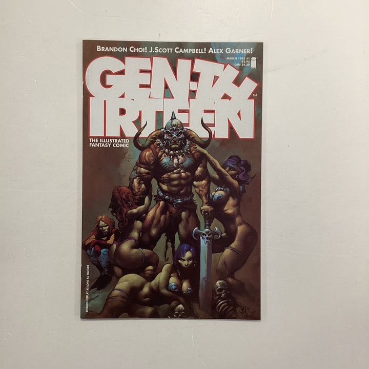 Gen 13 #1 1995 NM- Bisley Heavy Metal Magazine Frazetta Homage Gen Thirteen 1st0