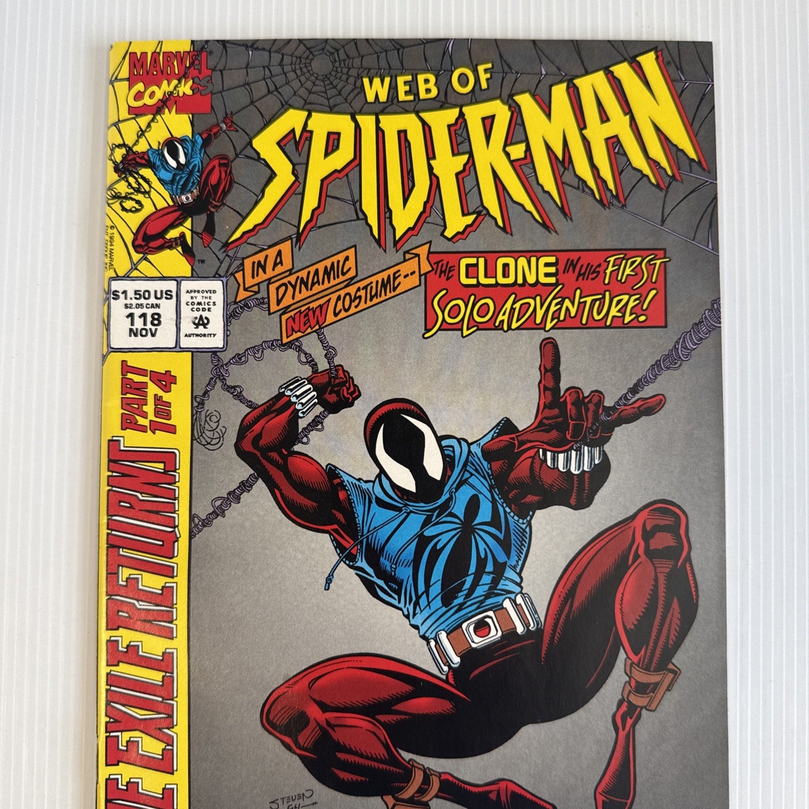 Web of Spider-Man #118 1994 VF+ 1st Appearance of Scarlet Spider1