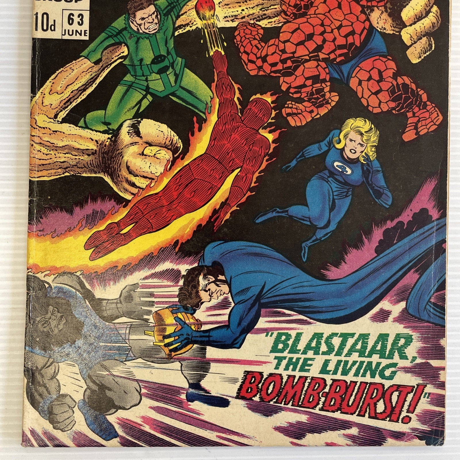 Fantastic Four #63 1967 VG/FN Pence Copy 1st Full Blastaar2