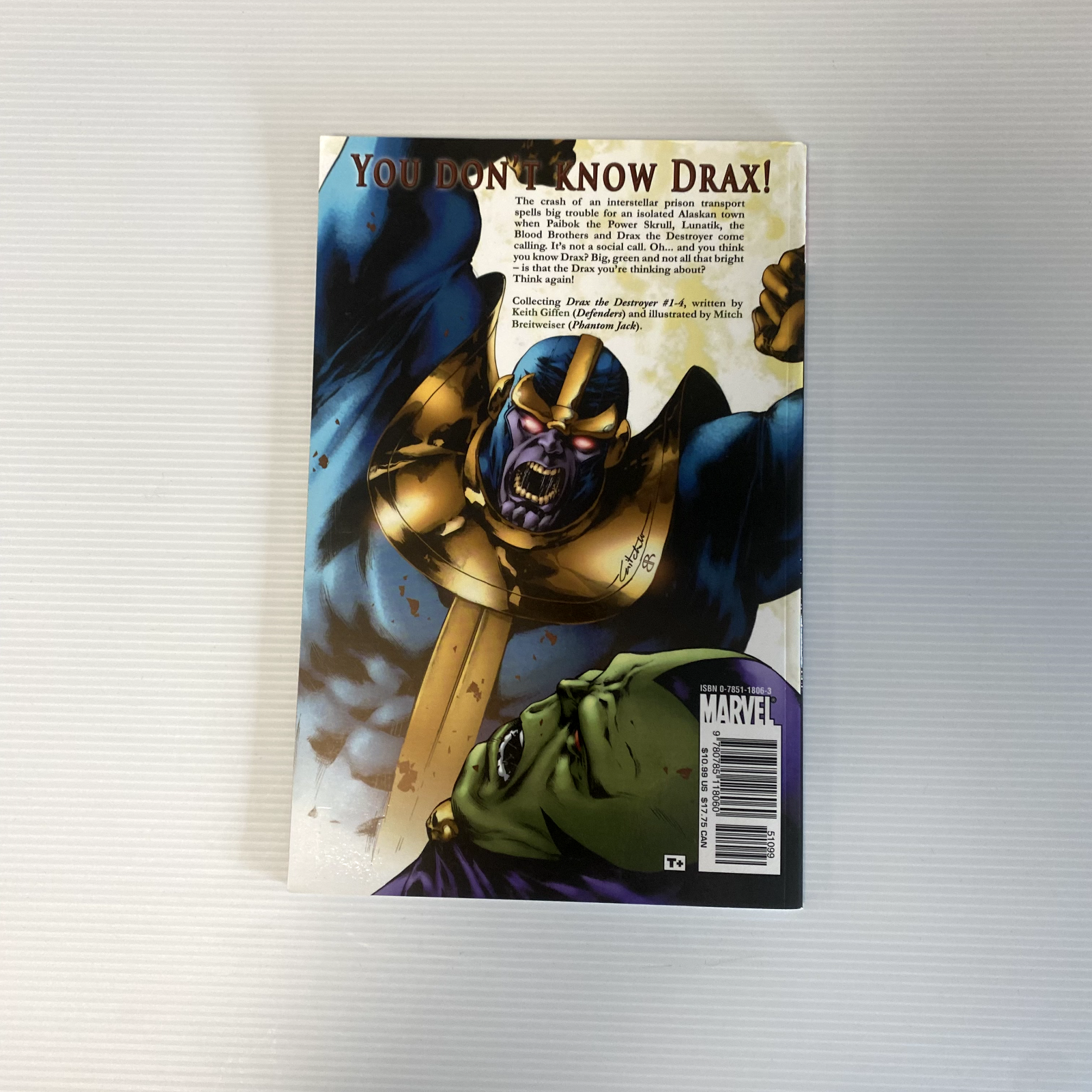Drax The Destroyer: Earthfall (Paperback, 2006)2