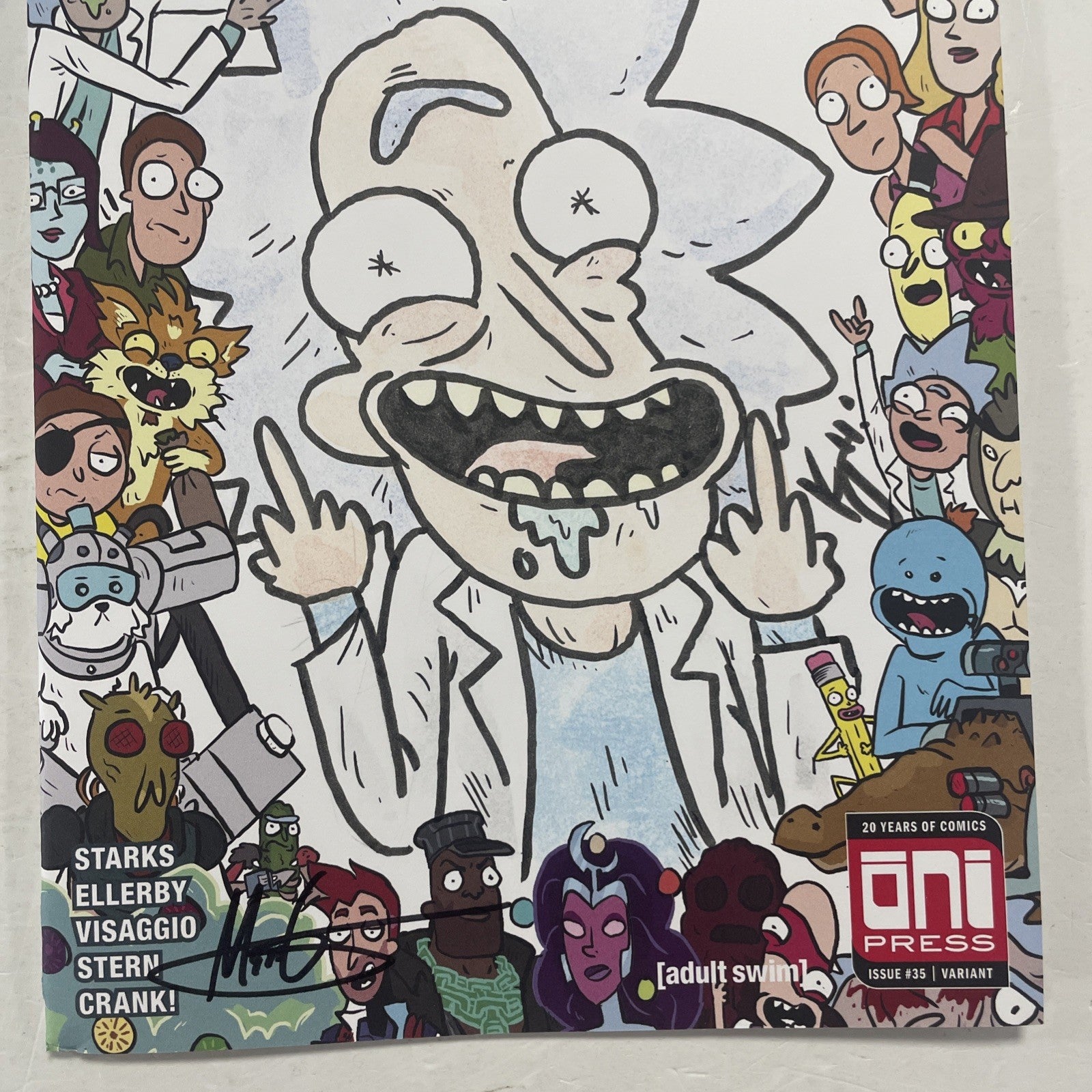 Rick and Morty #35 2018 Signed and Sketched by Starks & Ellerby Variant2