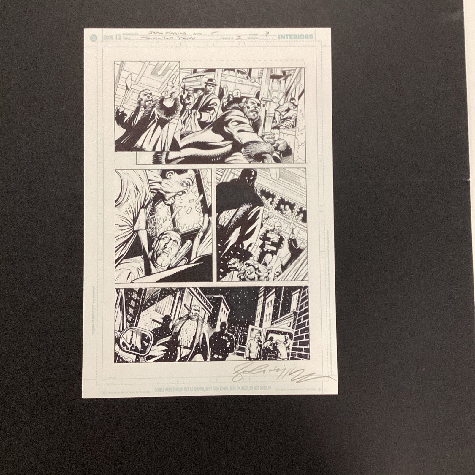 Original Artwork for Thunderbolt Jaxon #2 Page 7 By John Higgins 20060