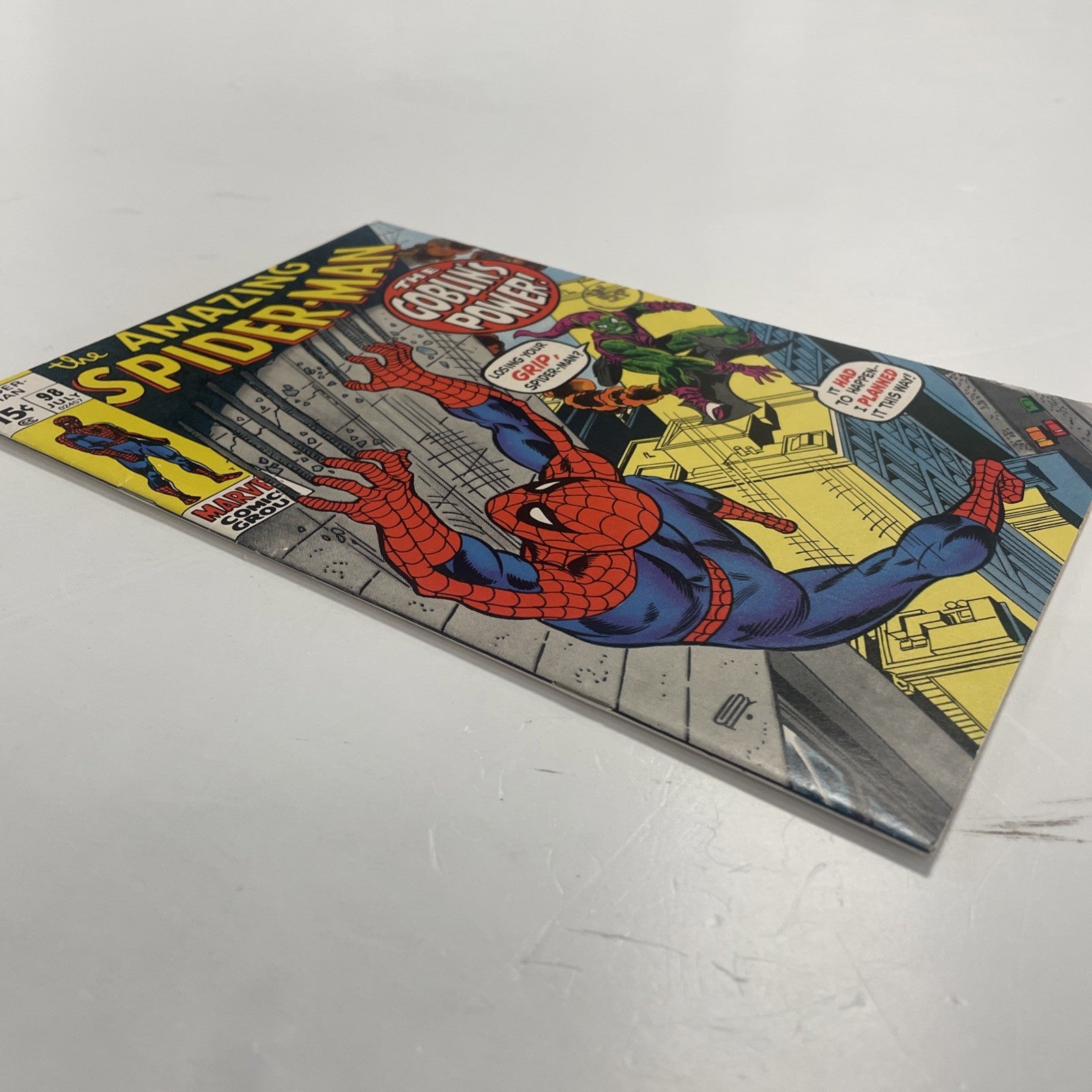 Amazing Spider-Man #98 1971 VF- Pence Stamp No Comic Code *See Description3