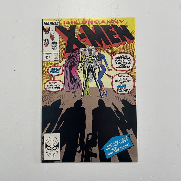 Uncanny X-Men #244 1989 FN/VF 1st Appearance of Jubilee0