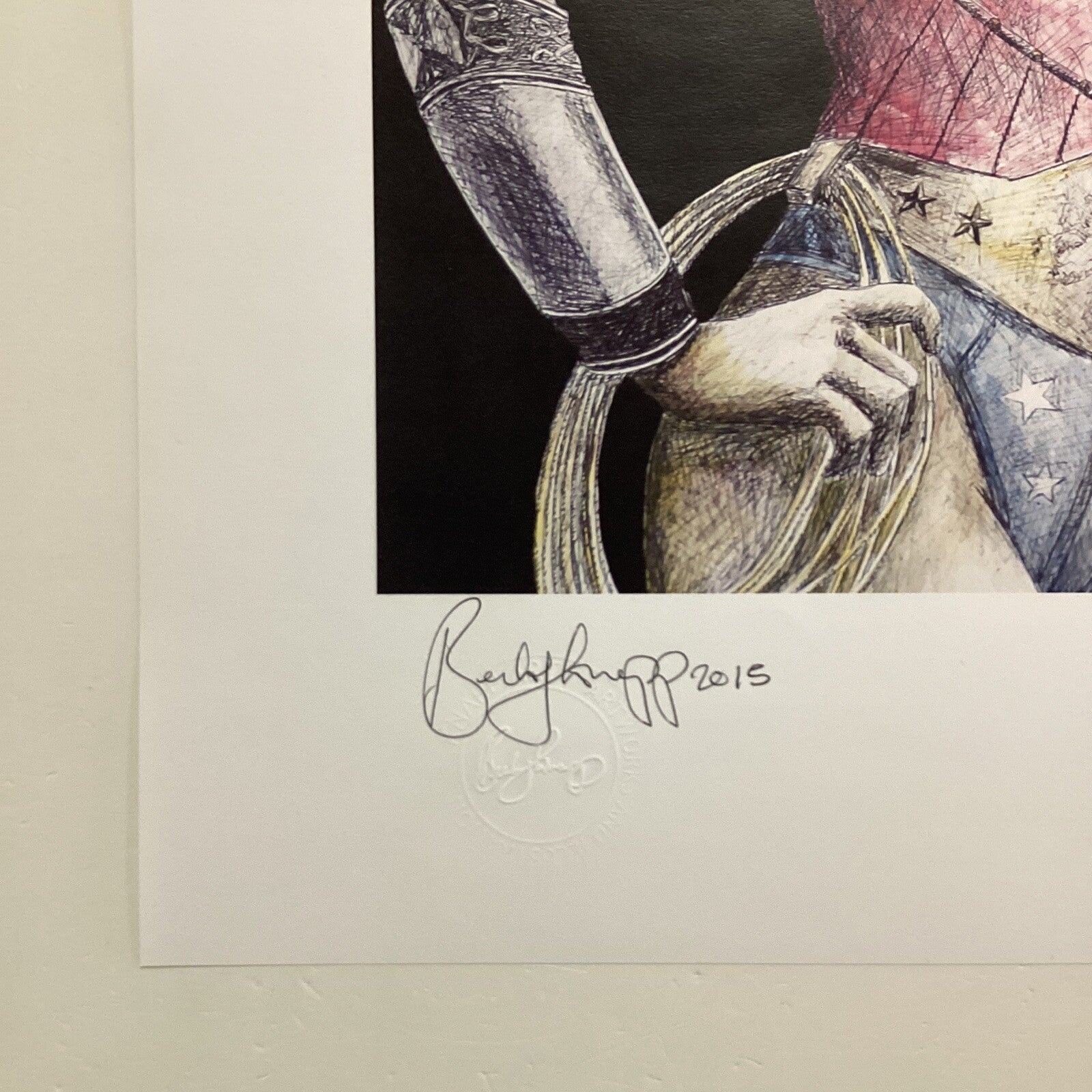 Wonder Woman Signed Art Print by Becky Knapp5
