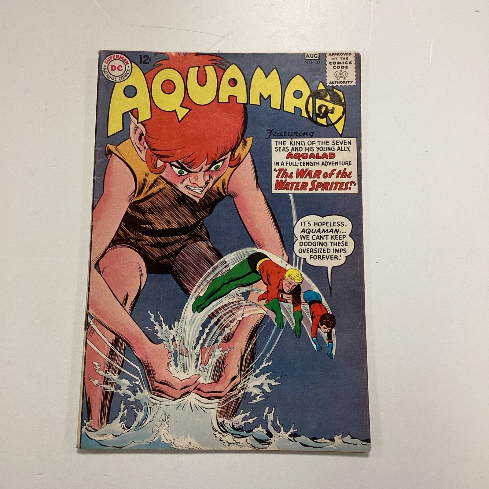 Aquaman #10 1963 VG+ Pence Stamp0