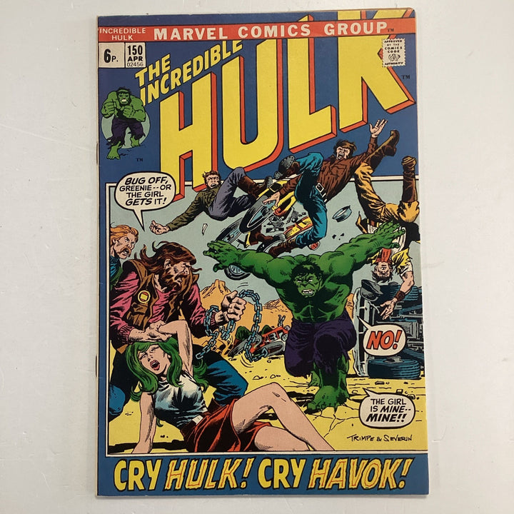 Incredible Hulk #150 1968 FN Pence Copy0