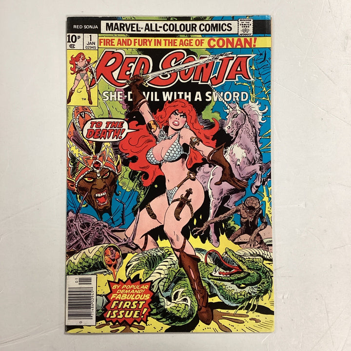 Red Sonja #1 1977 FN Pence Copy0