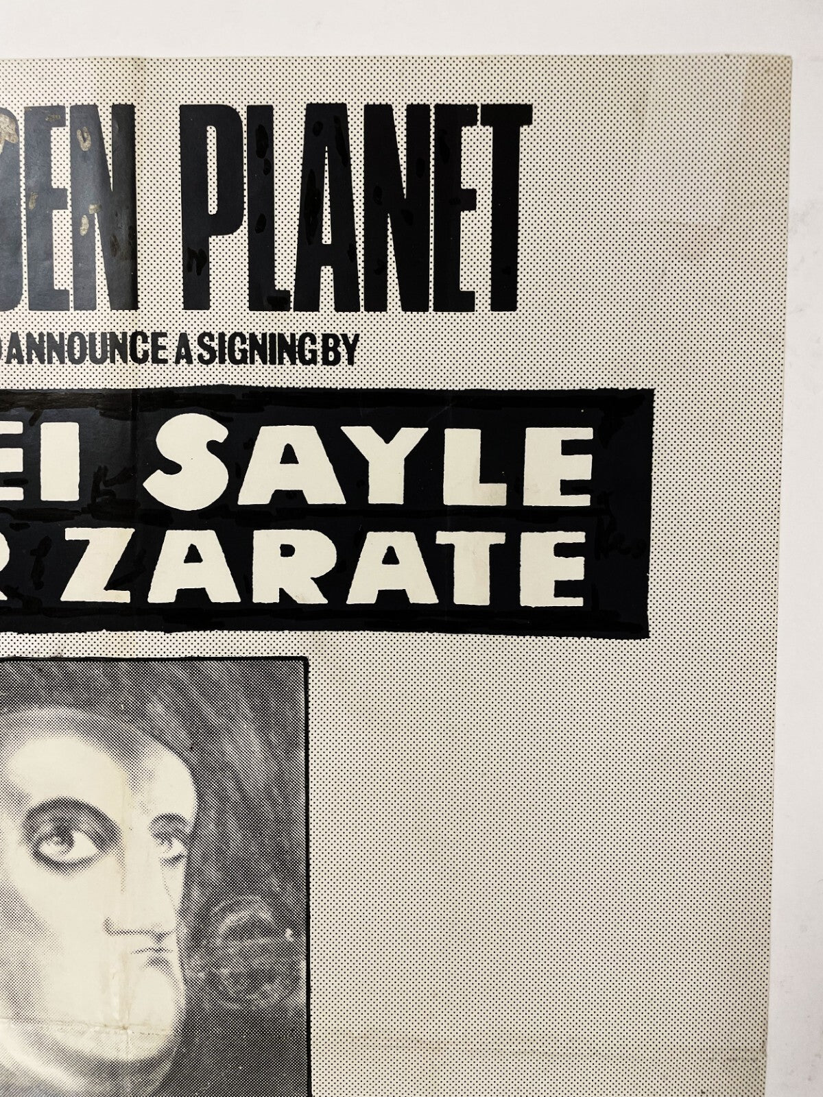 Original Forbidden Planet Poster Alexei Sayle Oscar Zarate Signing Comic History4