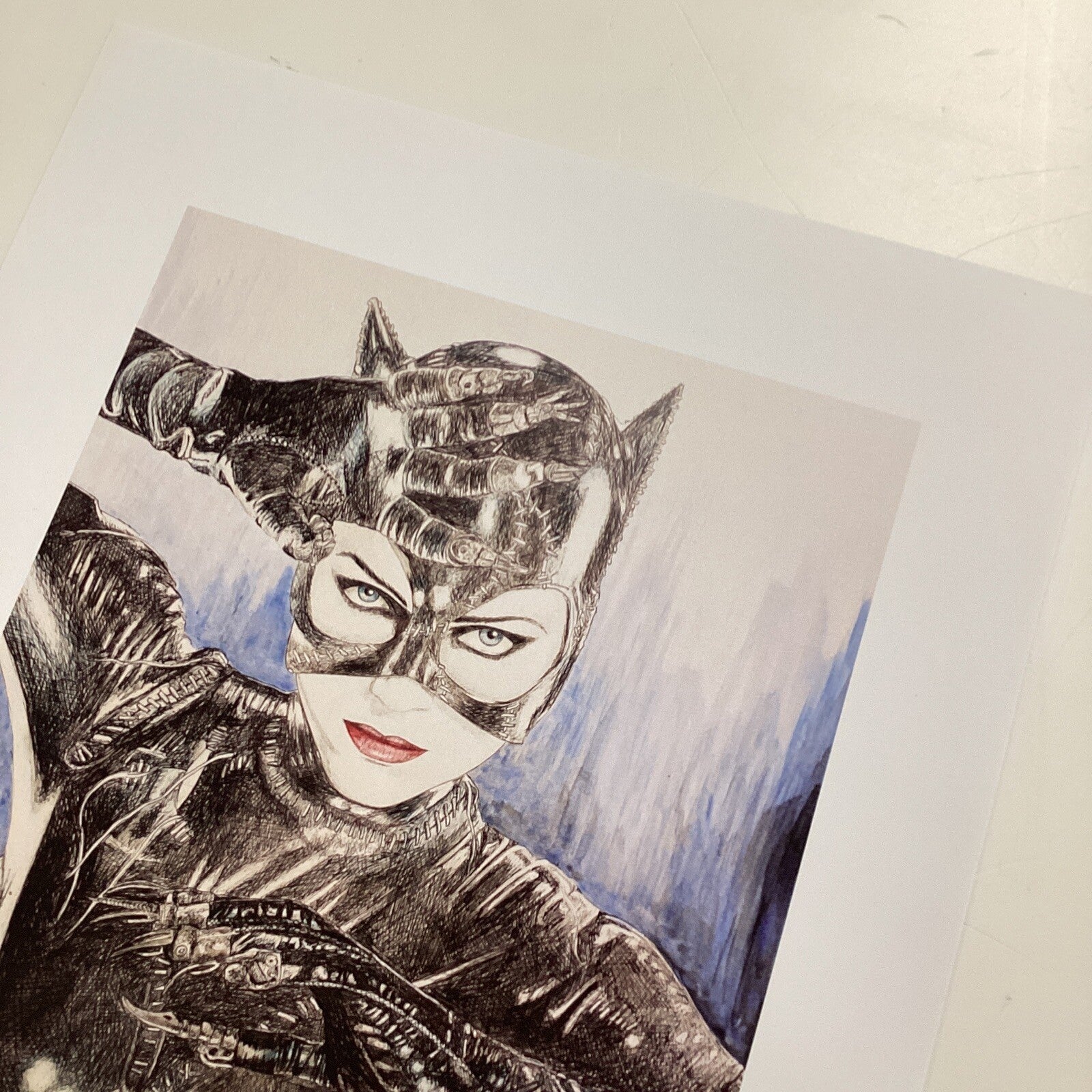 Catwoman Signed Art Print by Becky Knapp6