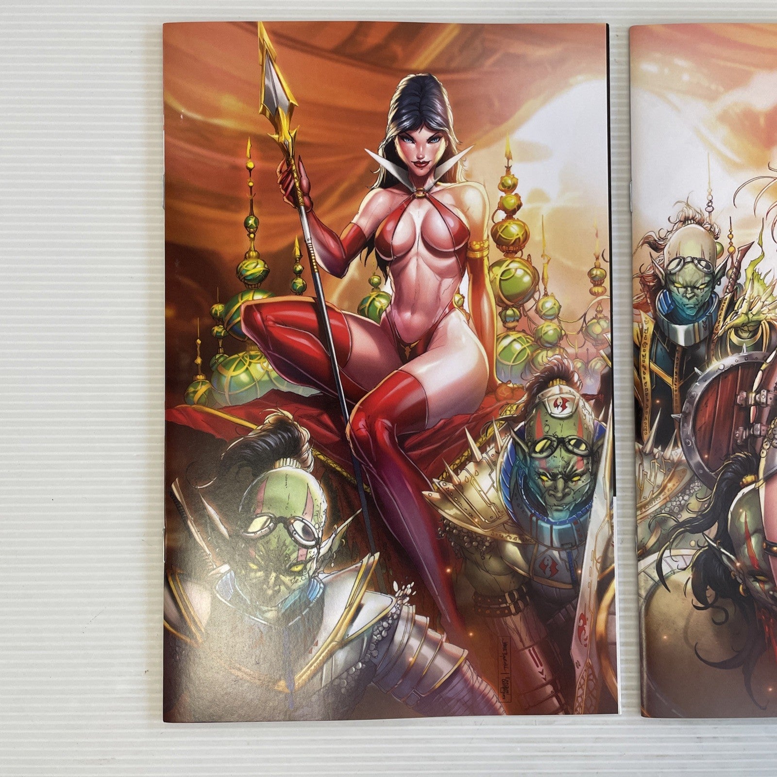 Red Sonja Vampirella #1 #2 2022 VF/NM 616 Jamie Tyndall Virgin Connecting Sky ..1