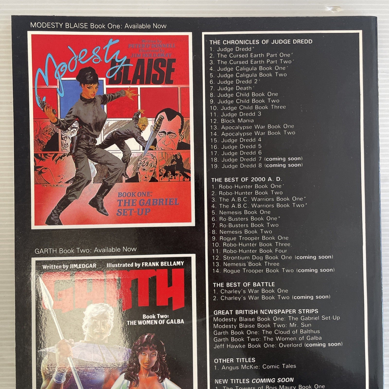 Modesty Blaise: Blaise Book Two Titan Books 1985 Graphic Novel5