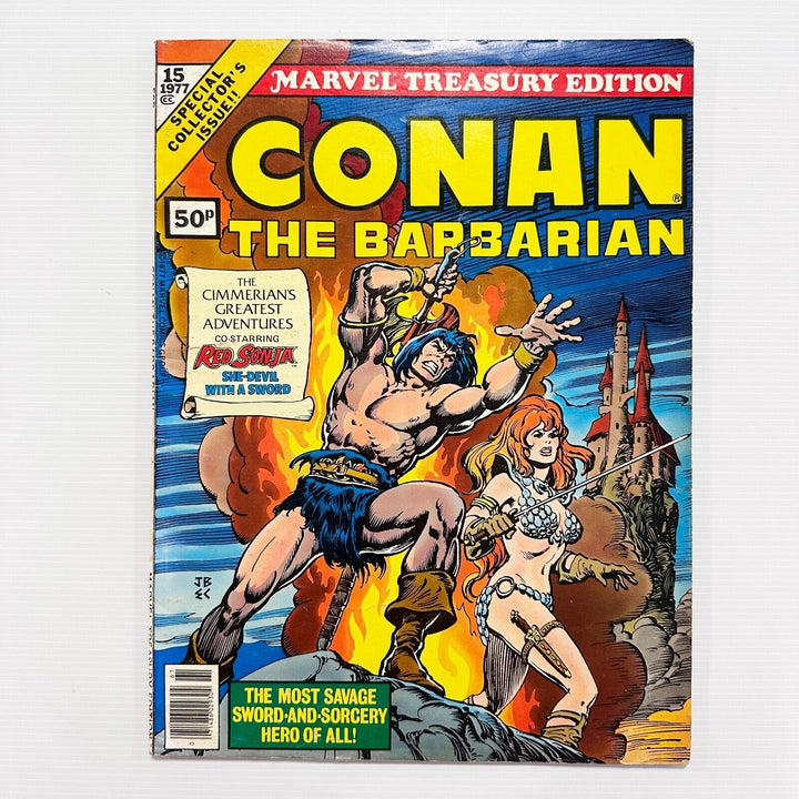 Marvel Treasury Edition Conan the Barbarian #15 1977 FN Barry Smith Art Pence Co