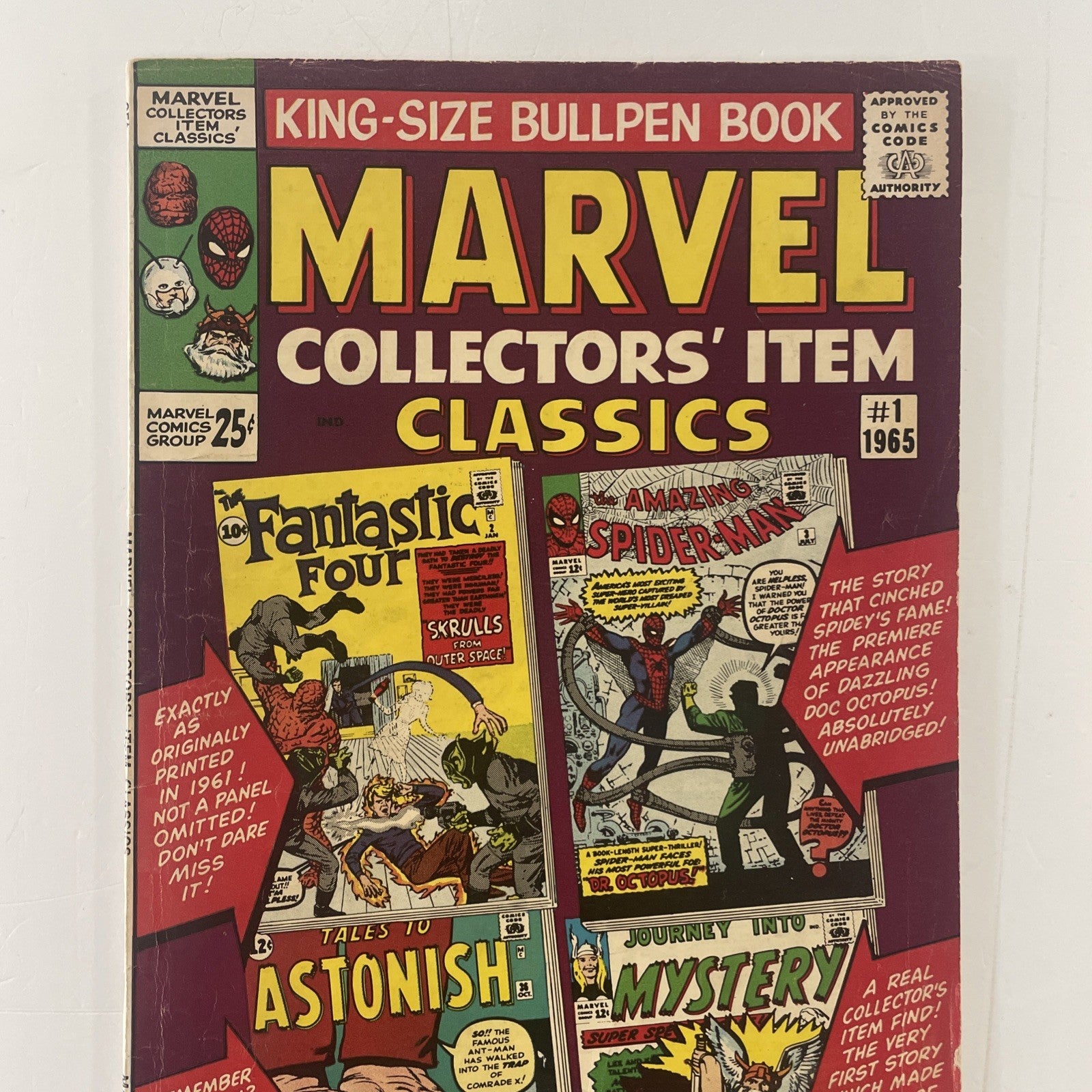 Marvel Collector’s Item Classics #1 1965 VG1