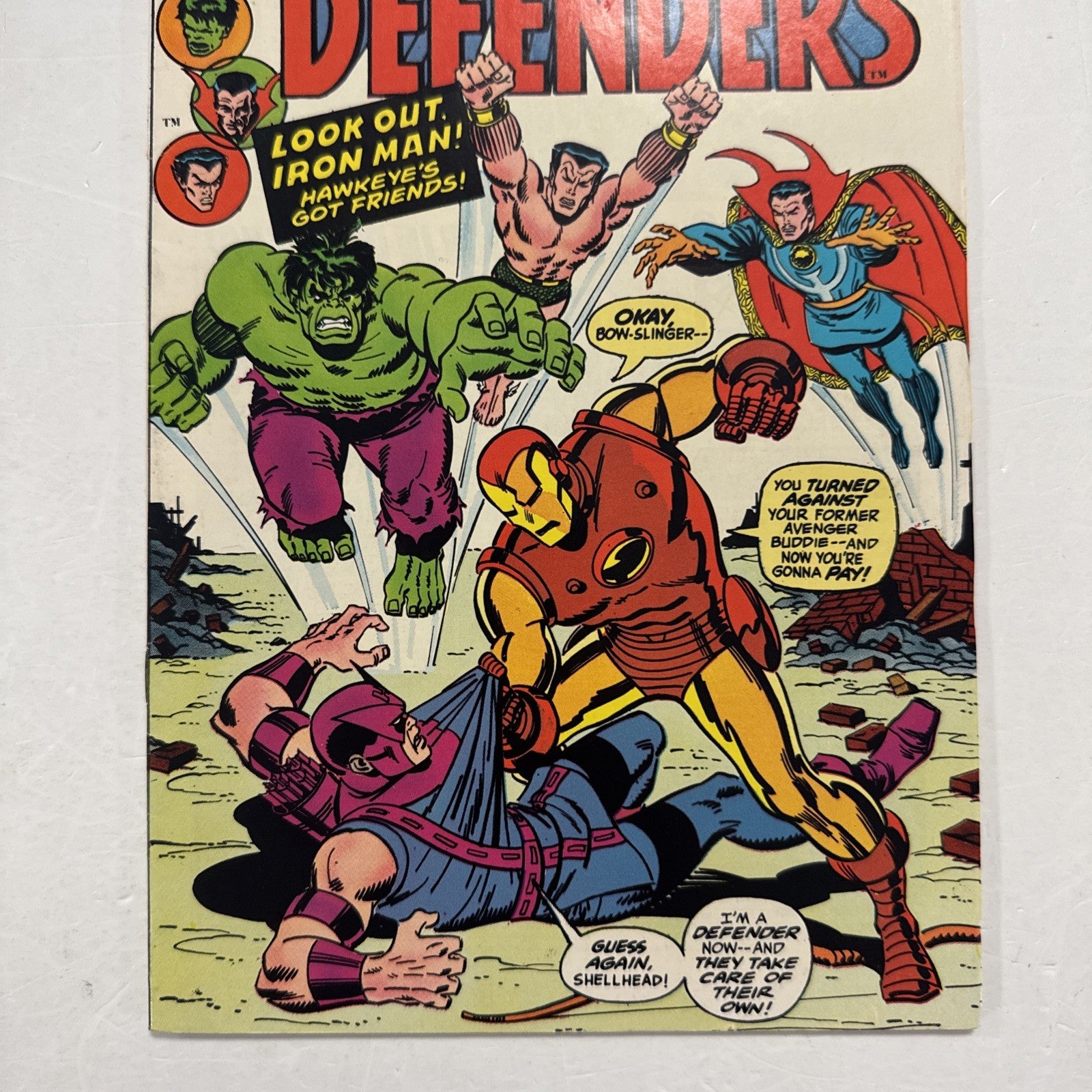 Defenders #9 1973 FN/VF Avengers Crossover2